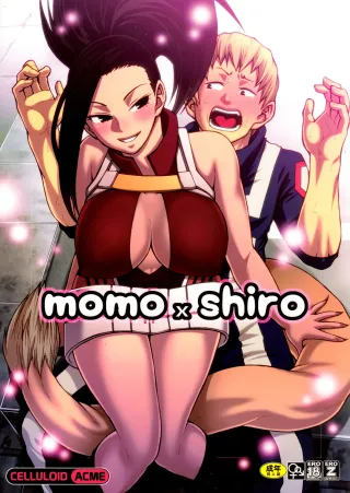 (C88) [CELLULOID-ACME (Chiba Toshirou)] Momo x Shiro (My Hero Academia) [English] {doujins.com} [Colorized] cover