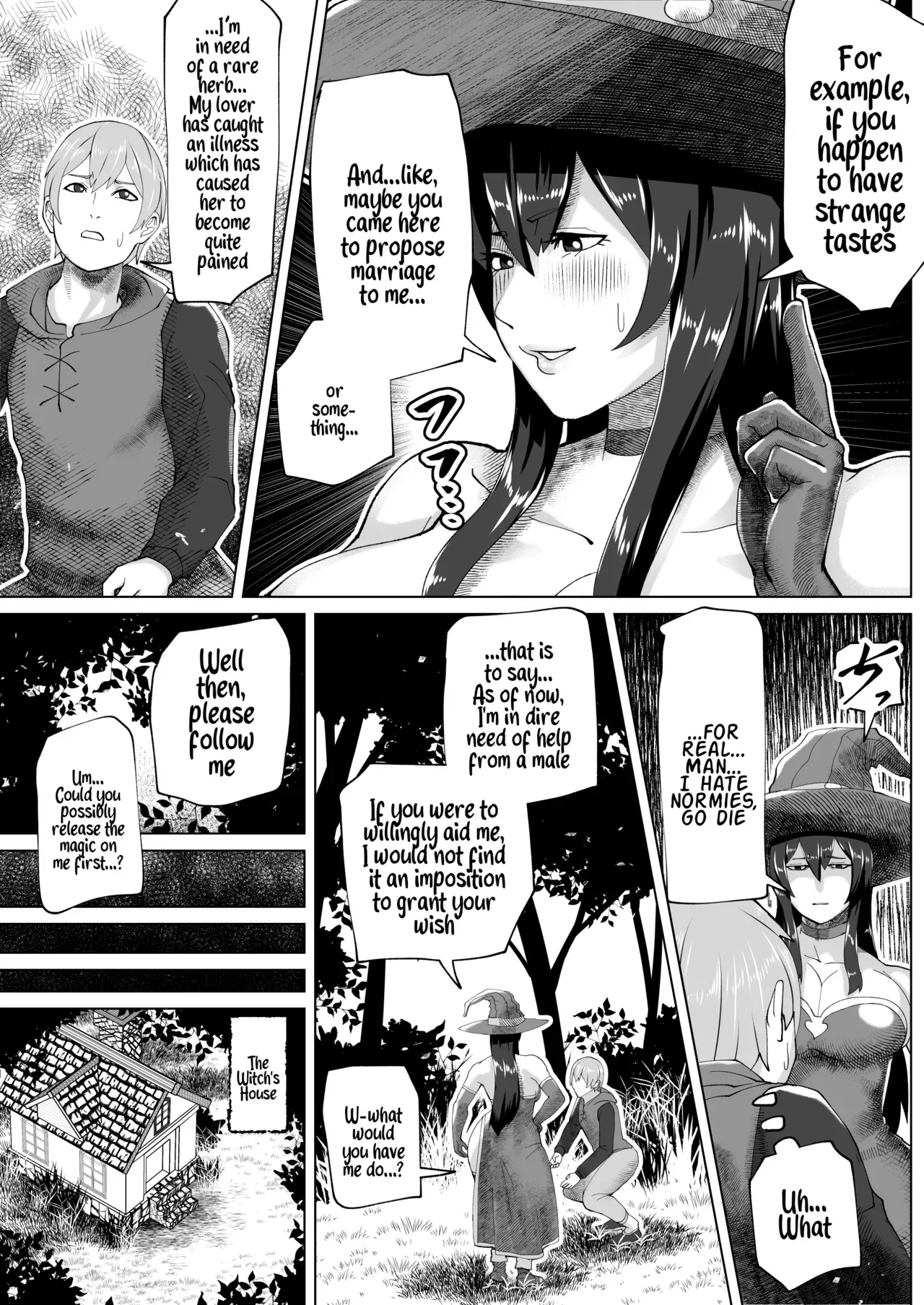 [bekobeko] Futanari Majo no Mori | The Futanari Witch's Forest [English] - Page 5