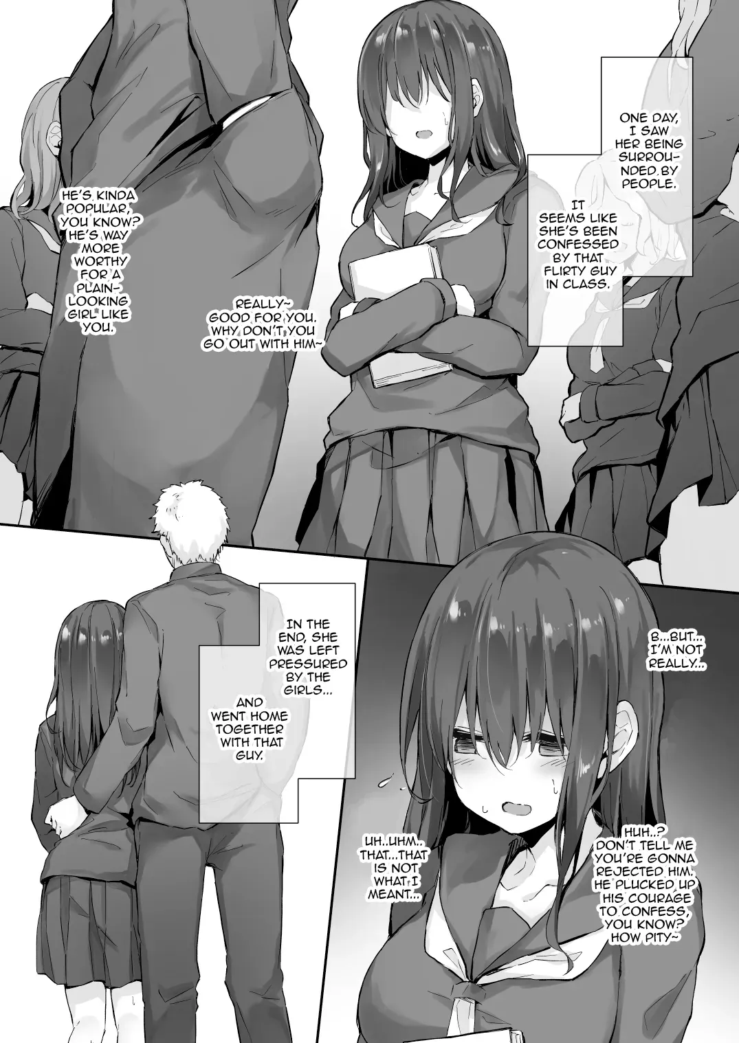 [Hitoi] Ki ni Natteru Jimi Kawaii Onnanoko [English] - Page 2