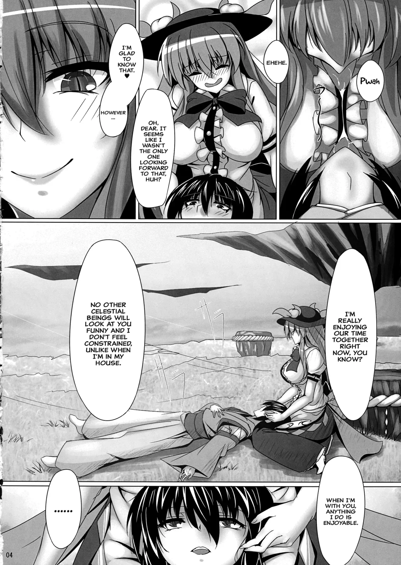 (Shuuki Reitaisai 4) [Ryuu no Yadorigitei (Zephid)] Tenshi no Otanoshimi (Touhou Project) [English] {Hennojin} [Decensored] - Page 3