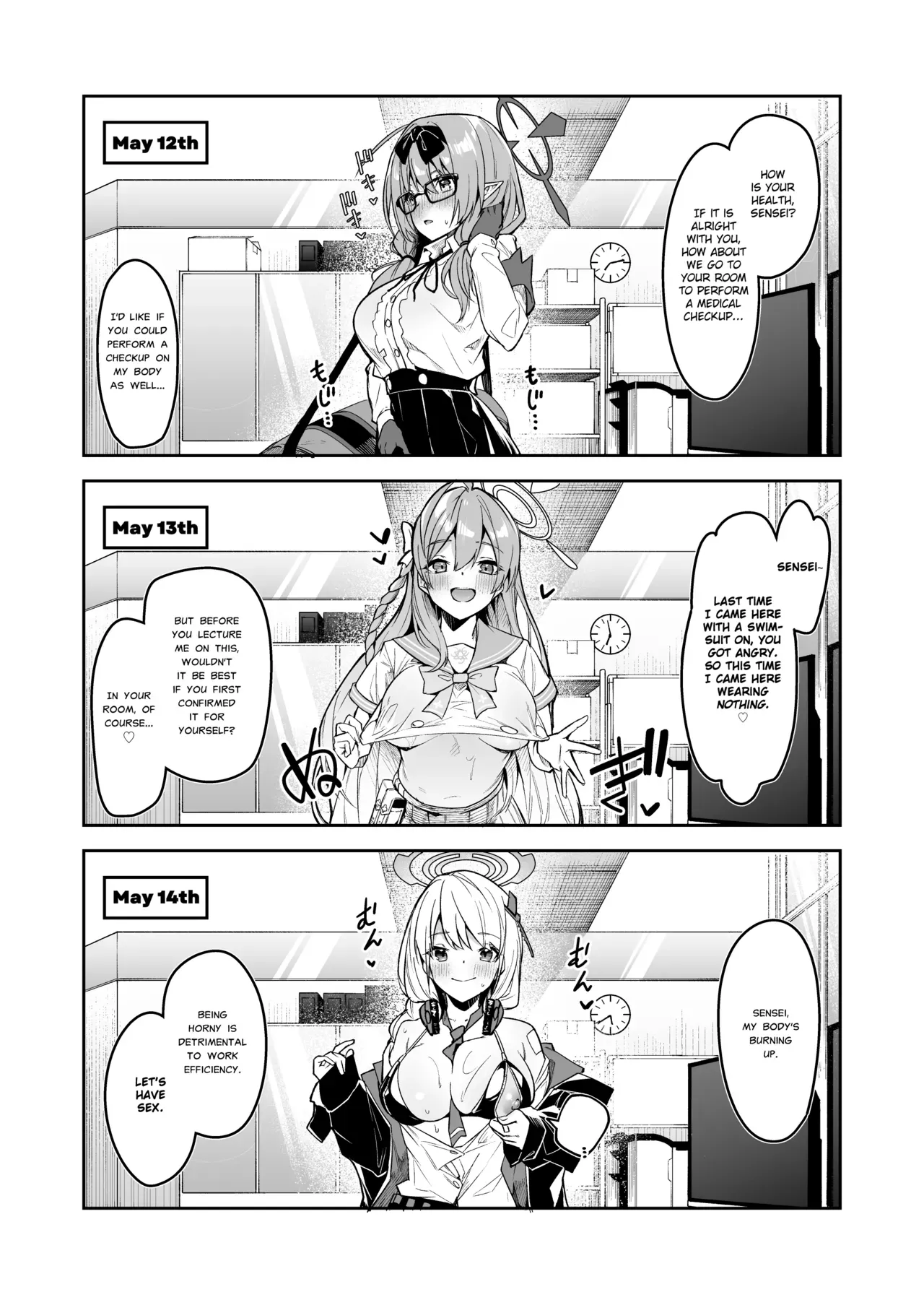 [Shinsekai Set (Hetaren)] Watashi ga Sensei no Musessou o Kyousei Shimasu! (Blue Archive) [English] [Kirby + Seal] [Digital] - Page 3