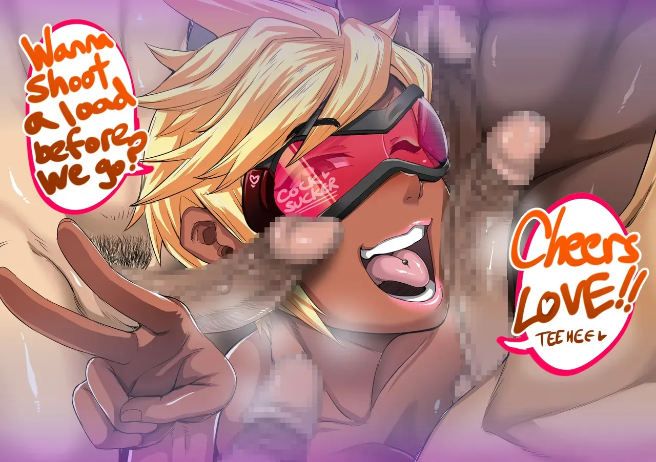 [Juna Juna Juice] Tracer2: A blow before we go? Gyaru (Bimbo)Ver. (Overwatch) [English] - Page 9