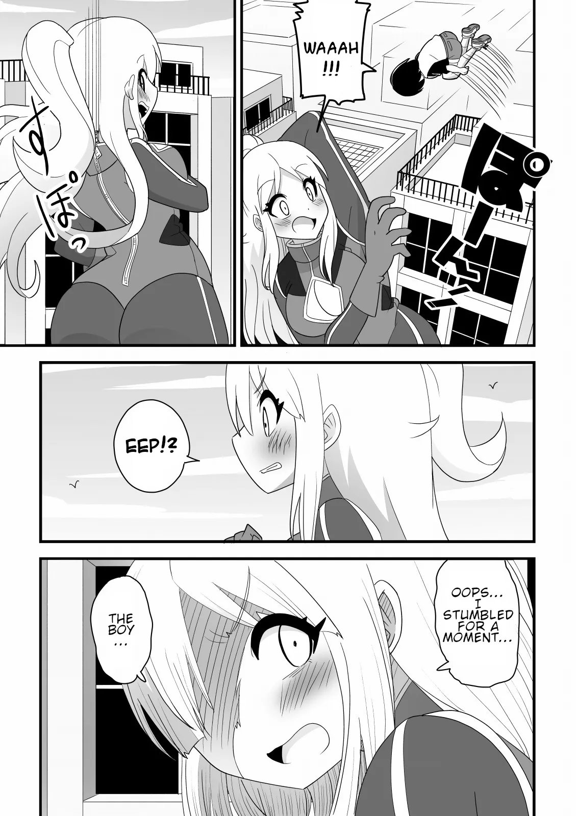 [Buji Kore Ameba] Kyodai Henshin Hero Onee-san no Sentou Suit ni Shounen ga Haicchatta Hanashi | Boy Enters an Older Girl's Giant Transforming Heroine Battle Suit [English] - Page 5