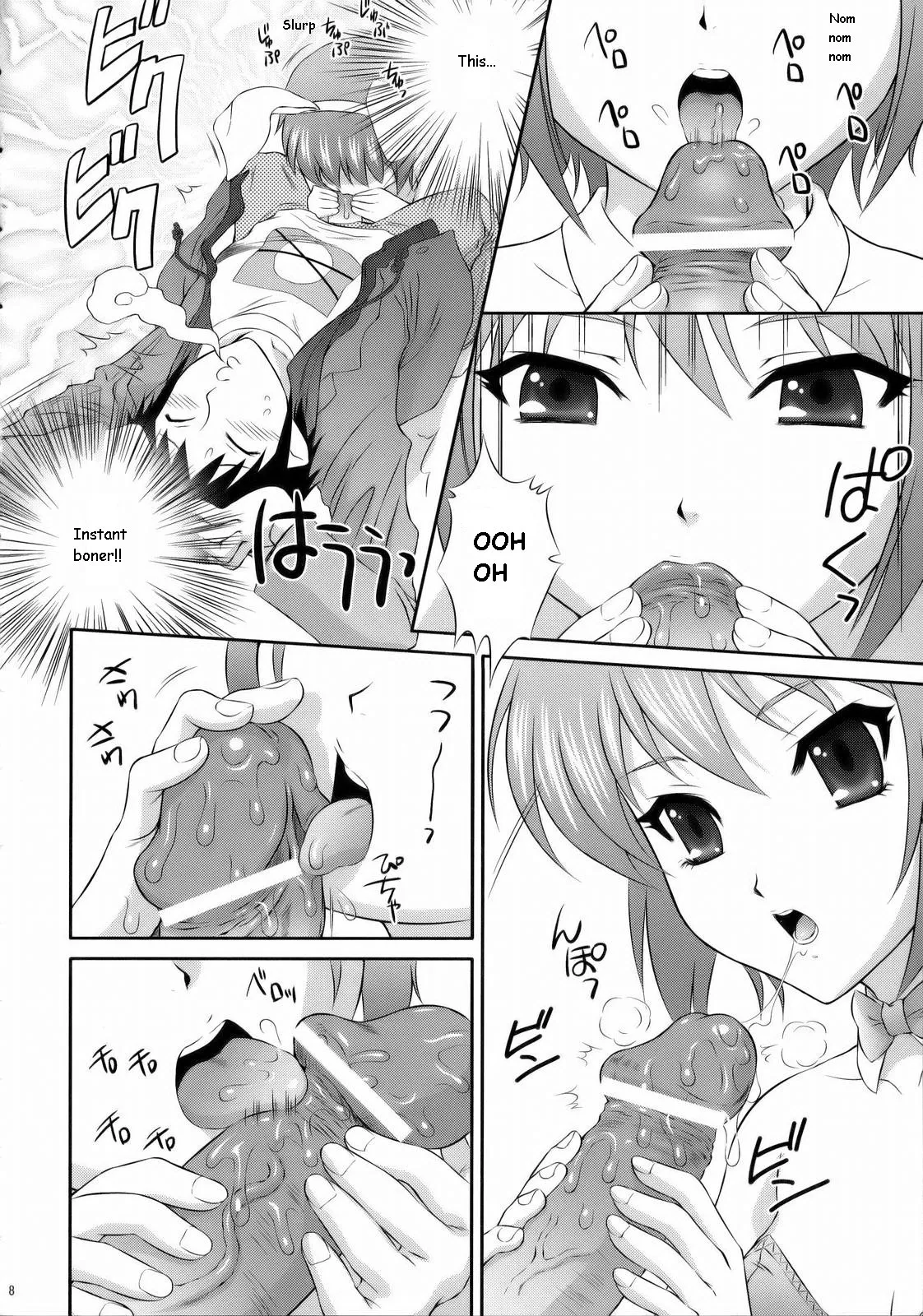 (C71) [U.R.C (Momoya Show-Neko)] Nagato Yuki wa Usagi to Kame no Yume o Miru ka? | Nagato Yuki Dreamt of "The Tortoise and The Hare"? (Suzumiya Haruhi no Yuuutsu) [English] [maxt] - Page 8