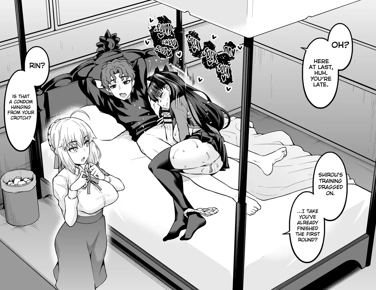 [Ankoman] Saber & Rin, Shinji to Uwaki Sex Suru (Fate/Stay Night) [English] {Mant} - Page 2