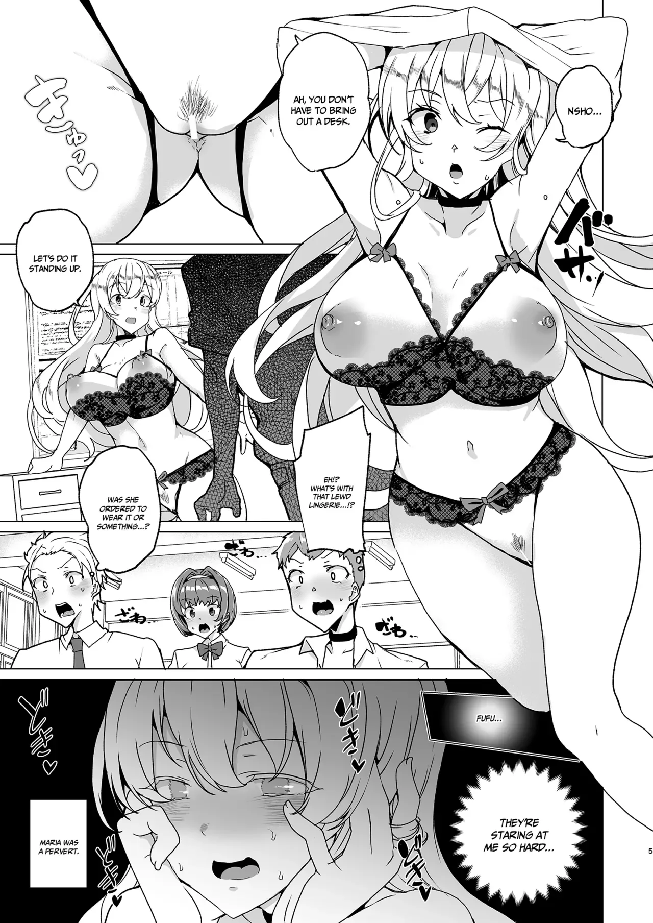 [Waffle Doumeiken (Tanaka Decilitre)] Joukyuu Seishi Chakushou Gimuka!  EX1 ~Class no Takane no Hana no Hentai Seiheki~ [English] {Doujins.com} [Digital] - Page 5
