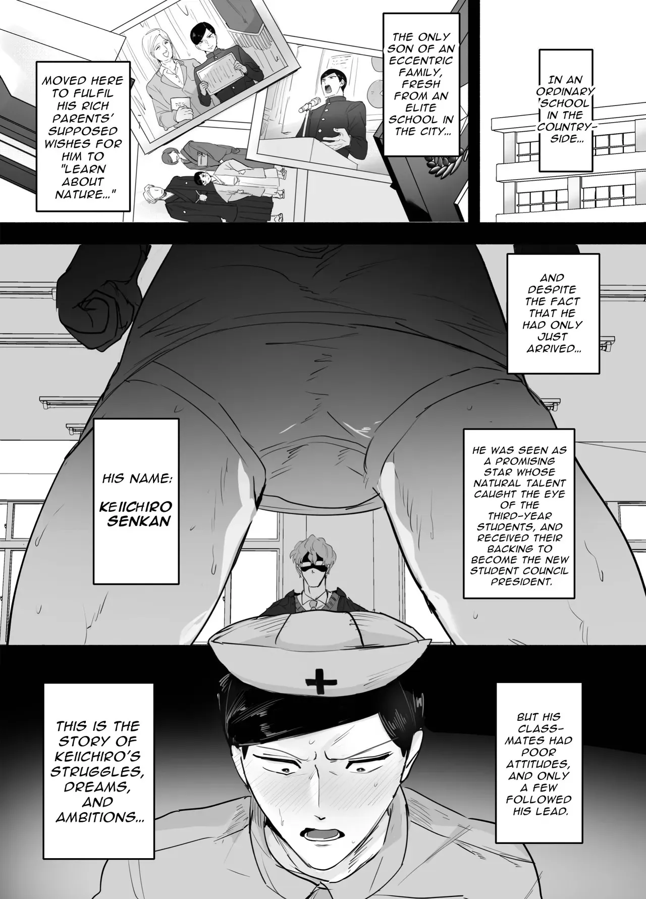 [Peroi Nuru] Senkan Keiichiro Sono Ken <Hentai Kyoushi to Nurse Cos Seitokaishitsu Play>  Notta! | Keiichirou does Nurse Cosplay with a Perverted Teacher in the Student Council Room! [English] [ぴぽぴぽ] - Page 3