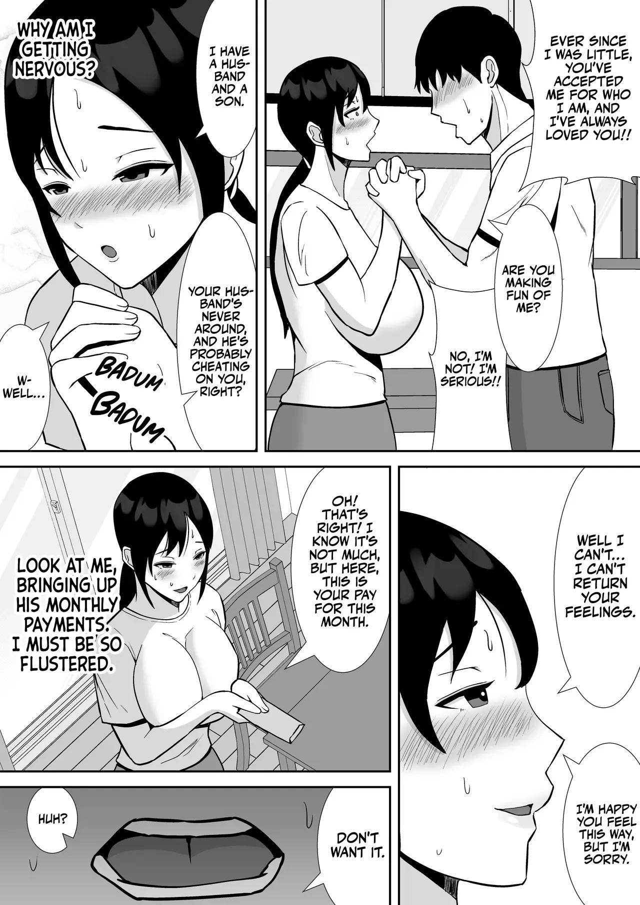 [Smells Like] Daisuki na Kaa-san ga, Boku to Naka ga Ii Kinjo no Onii-chan to Tsukiau Koto ni Natta Hanashi | How My Beloved Mother Ended Up Dating My Close Neighborhood Friend [English] [Team Ama2] - Page 10