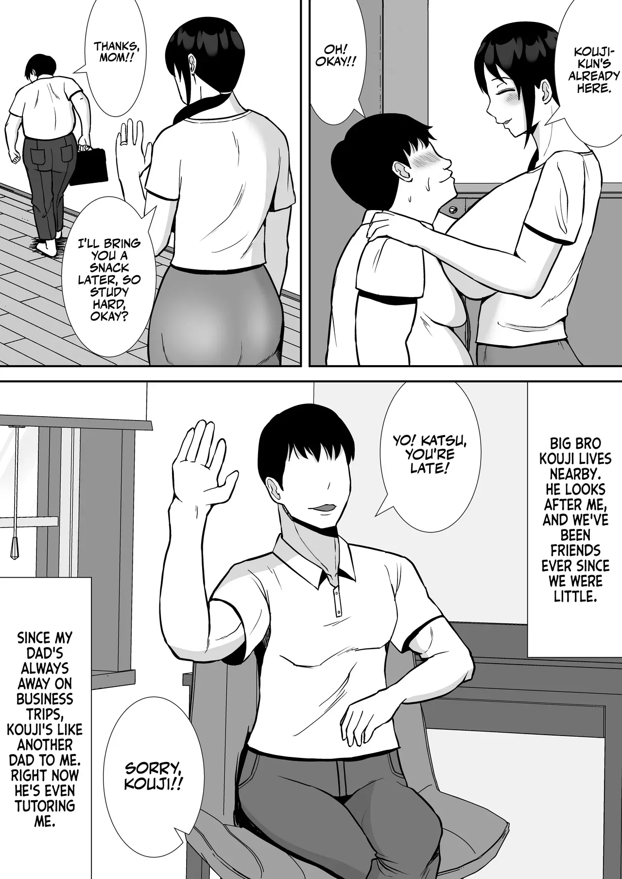 [Smells Like] Daisuki na Kaa-san ga, Boku to Naka ga Ii Kinjo no Onii-chan to Tsukiau Koto ni Natta Hanashi | How My Beloved Mother Ended Up Dating My Close Neighborhood Friend [English] [Team Ama2] - Page 5