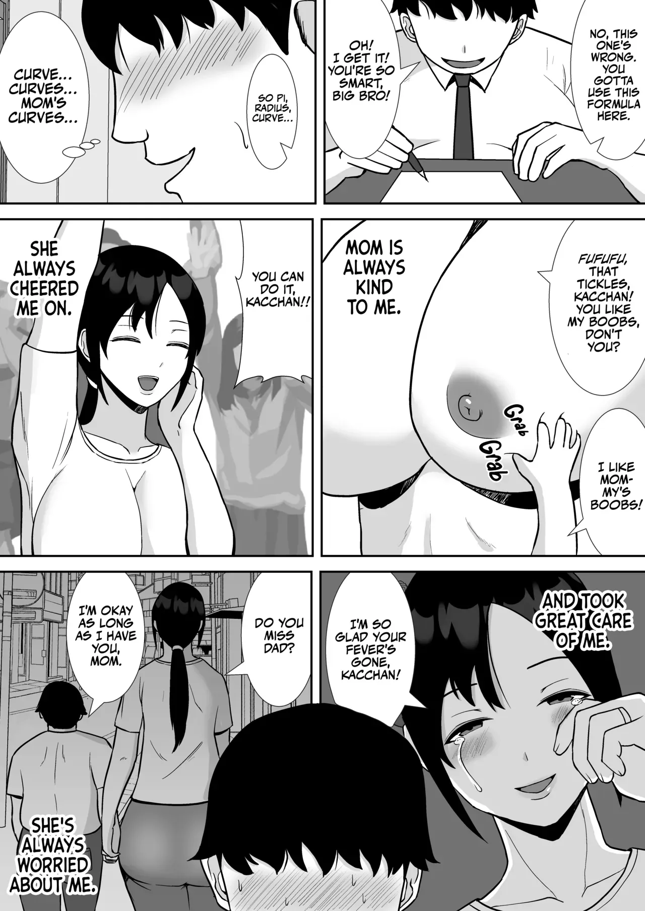 [Smells Like] Daisuki na Kaa-san ga, Boku to Naka ga Ii Kinjo no Onii-chan to Tsukiau Koto ni Natta Hanashi | How My Beloved Mother Ended Up Dating My Close Neighborhood Friend [English] [Team Ama2] - Page 6