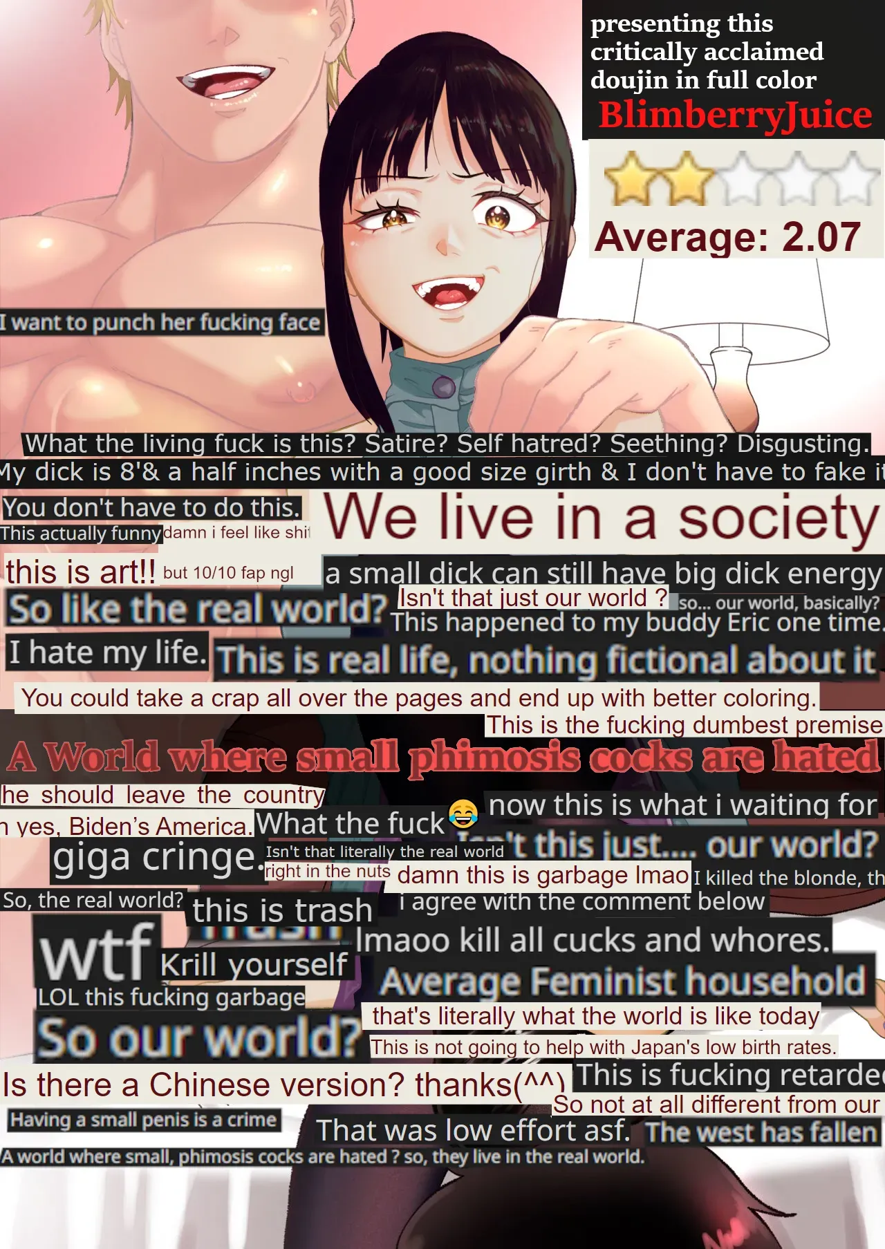 A World Where Small, Phimosis Cocks Are Hated [colorized] - Page 1