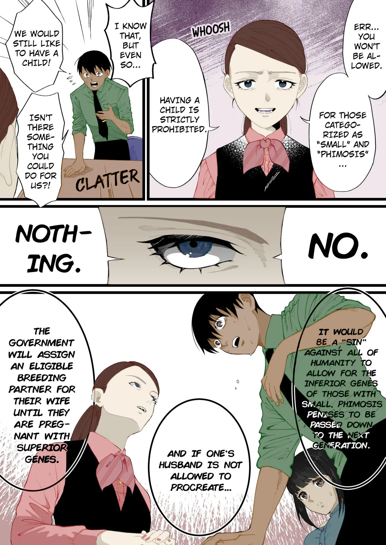 A World Where Small, Phimosis Cocks Are Hated [colorized] - Page 4