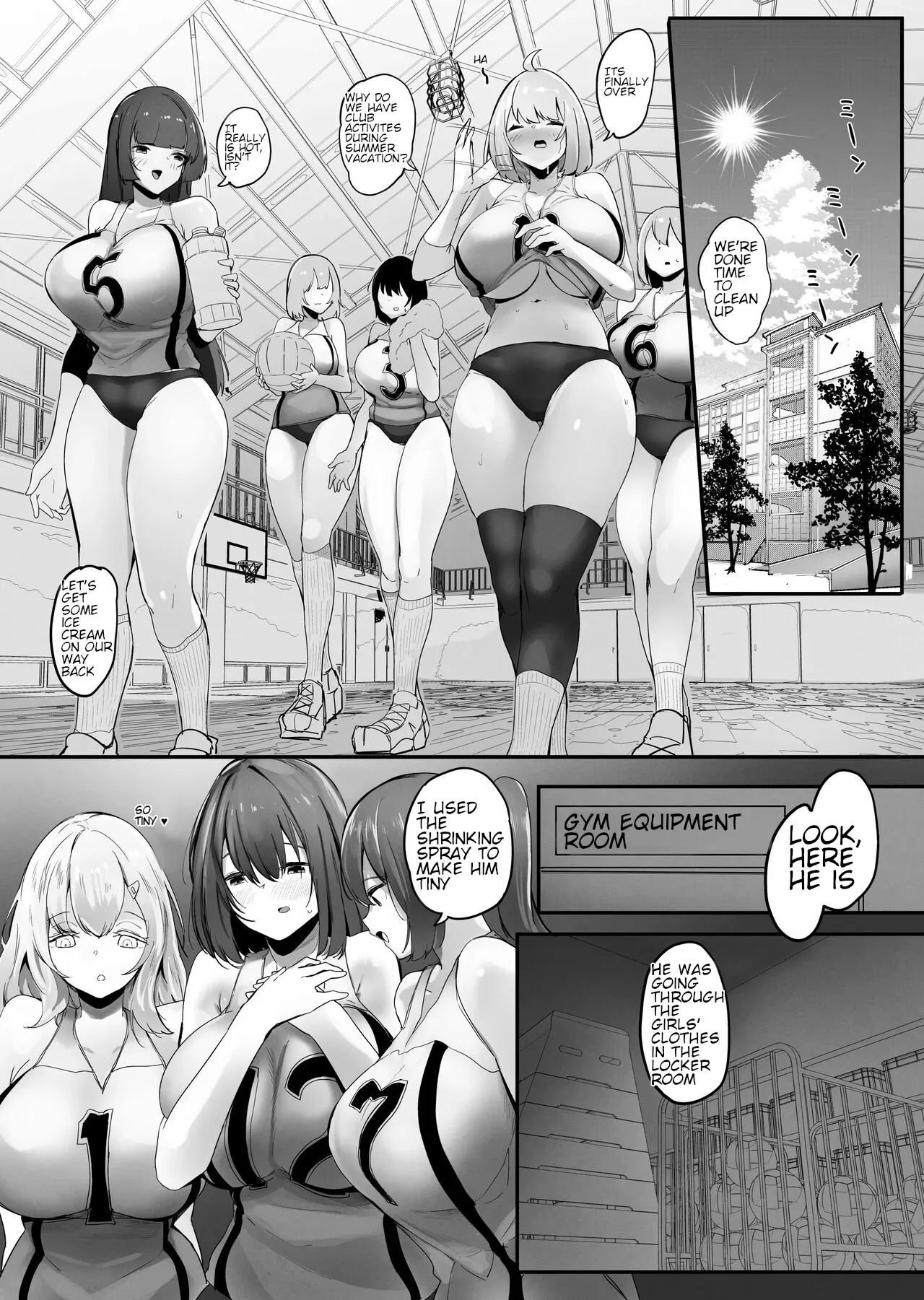 [Marushamo] Chiisaku sareta Natsuyasumi | Shrunken Summer Vacation Part 1 [English, Cleaned] [Faln] - Page 2