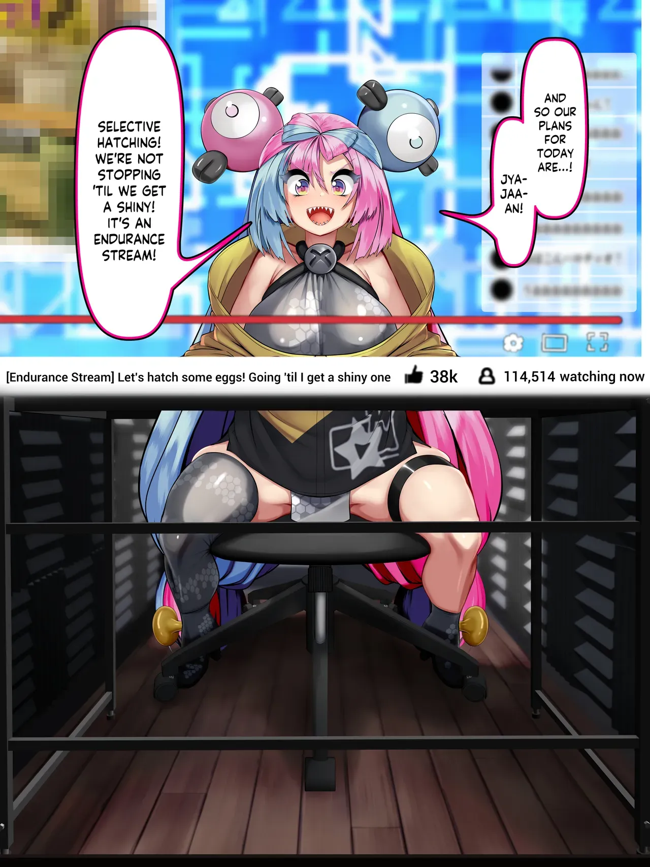 [Kawahagitei] Nanjamo no Botebaraive Nanjamo VS Metamonjamo | Nanjamo's Cumflation Livestream (Pokémon Scarlet & Violet) [English] - Page 7