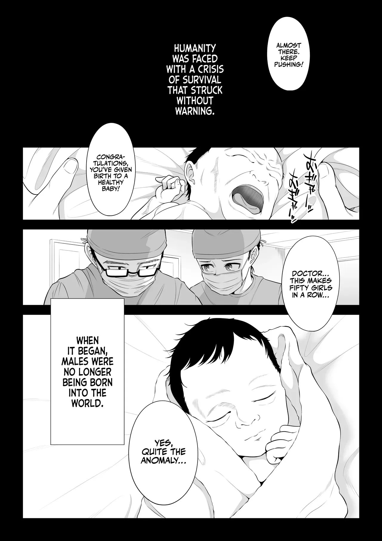 [Date Roku] Dansei ga Kyokutan ni Sukunai Kono Sekai de wa, Seishi wa Kichou na Shigen desu. | In a World Where Men Are Scarce, Sperm Is a Precious Resource. [English] [korafu] - Page 2