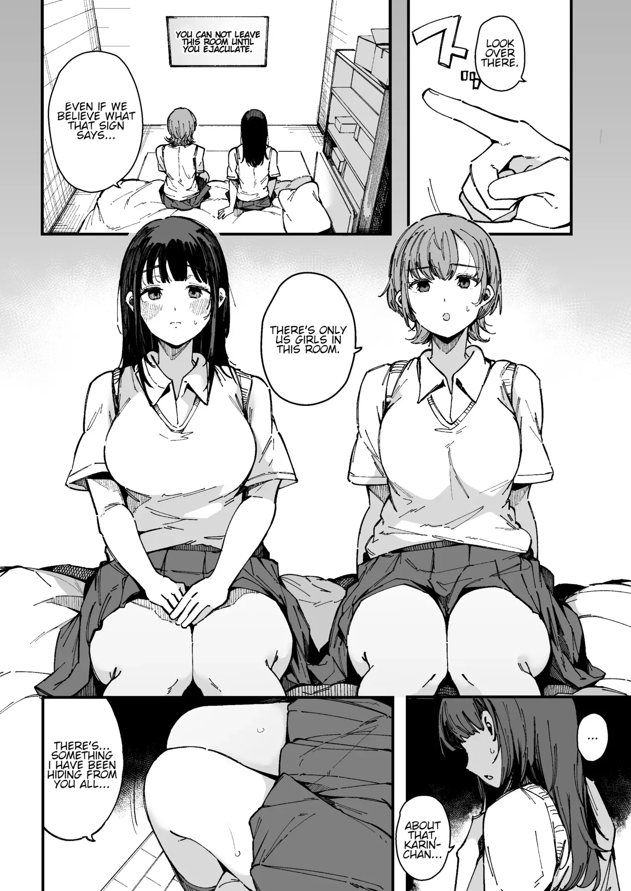 [BlossomSphere (Sakurayu Hal)] Shasei Shinai to Derarenai Heya | The room you can't leave until you ejaculate  [English] [Digital] - Page 5