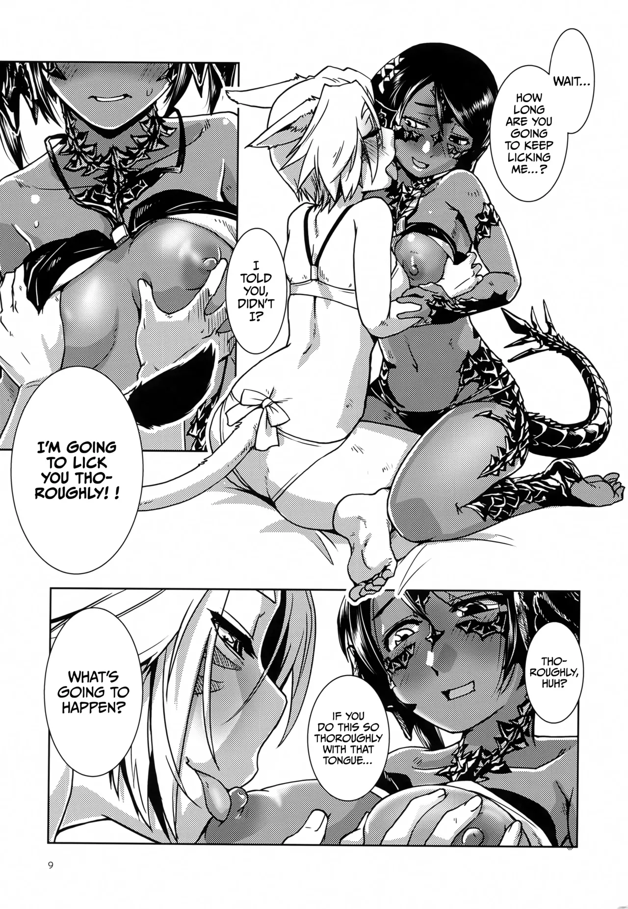 (C100) [Kamotamaza (Kamotama)] Uroko to Shippo (Final Fantasy XIV) [English] [CulturedCommissions] - Page 9