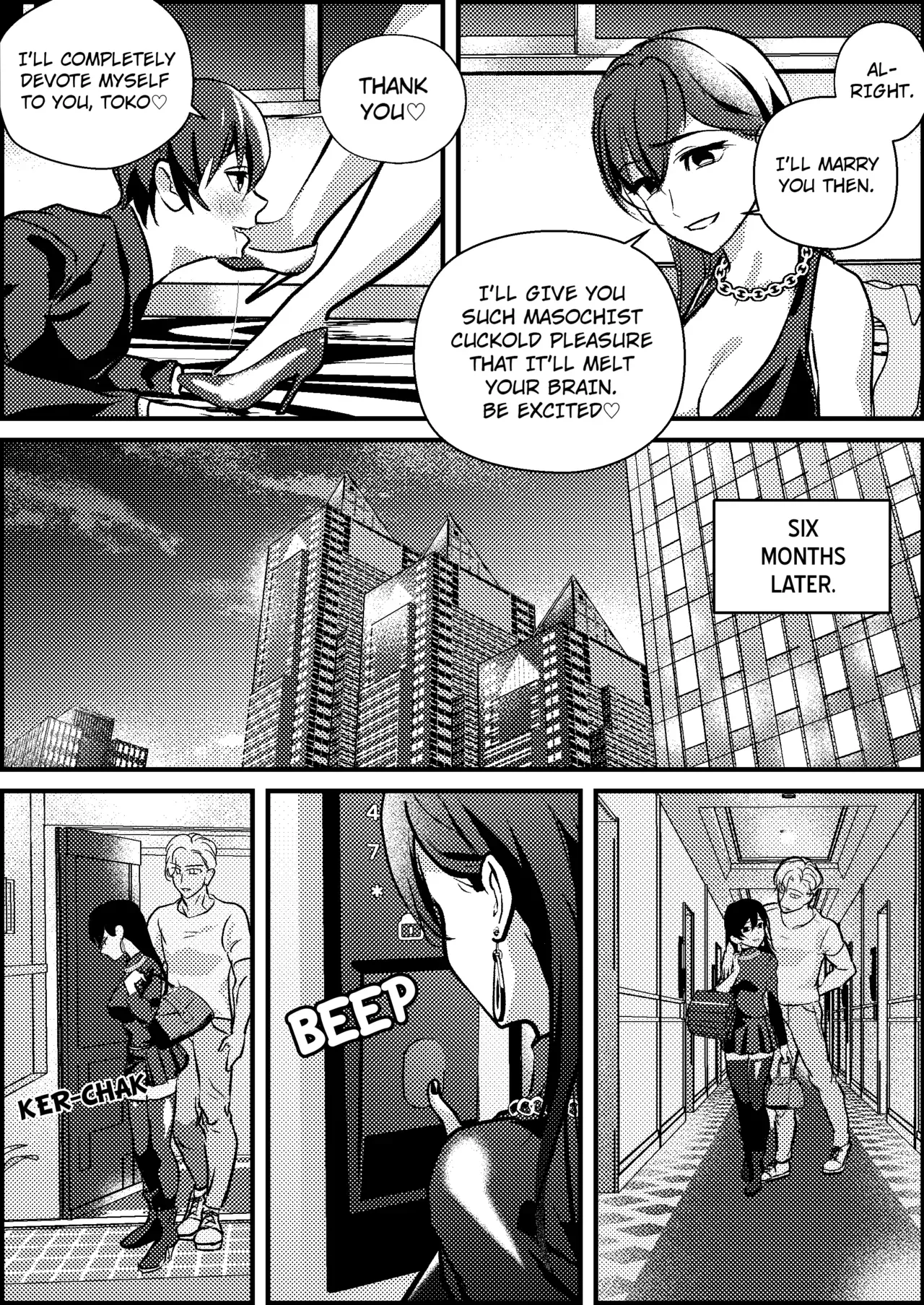 [Mr. Hokke (Mochi Fu Jin)] Netorare Maso Senyou Konkatsu Appli | Masochist Cuckold Marriage Matching APP [English] - Page 9