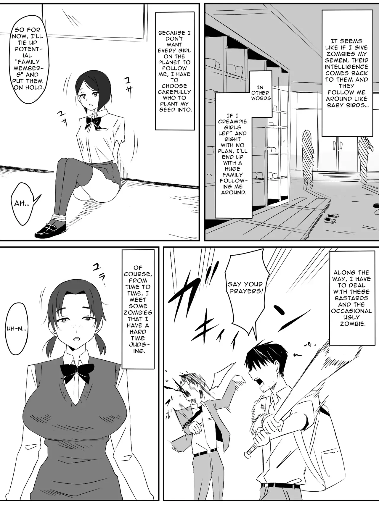 [Circle Kagemusha (Kagemusha)] Zombie Harem Life ~Koutai Mochi no Ore to Bakunyuu Zombie~ 2 | Zombie Harem Life ~My Immunity and the Big-Titted Zombie~ 2 [English] [Translation Sensation] - Page 7