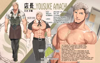 [nullQ] Kyara Settei - Muscle Cafe-hen | Character Setting - Muscle Cafe Edition [English] cover