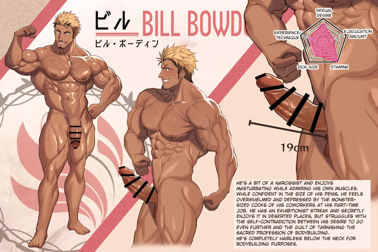 [nullQ] Kyara Settei - Muscle Cafe-hen | Character Setting - Muscle Cafe Edition [English] - Page 7
