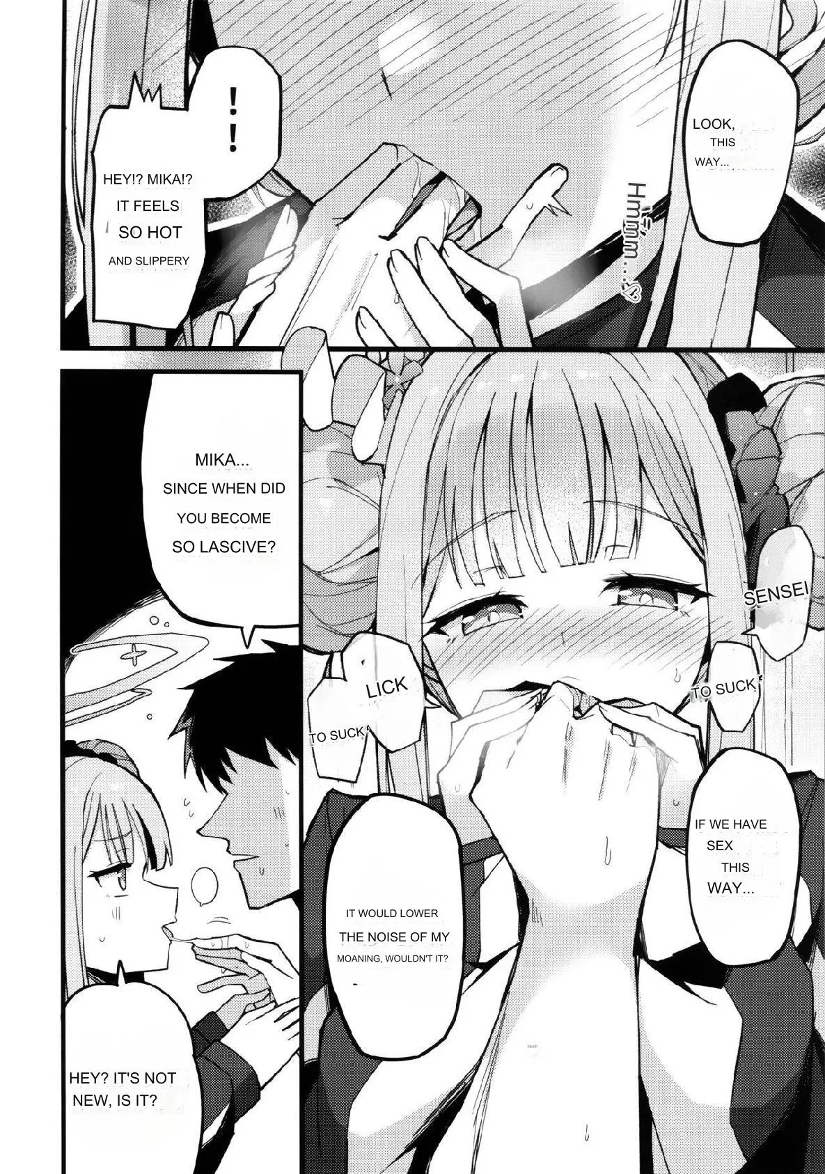 (C102) [Miracle Burn (Himiya Zyo-zu)] Mika, Koe Osaete. | Mika, Keep Your Voice Down. (Blue Archive) [English] - Page 9