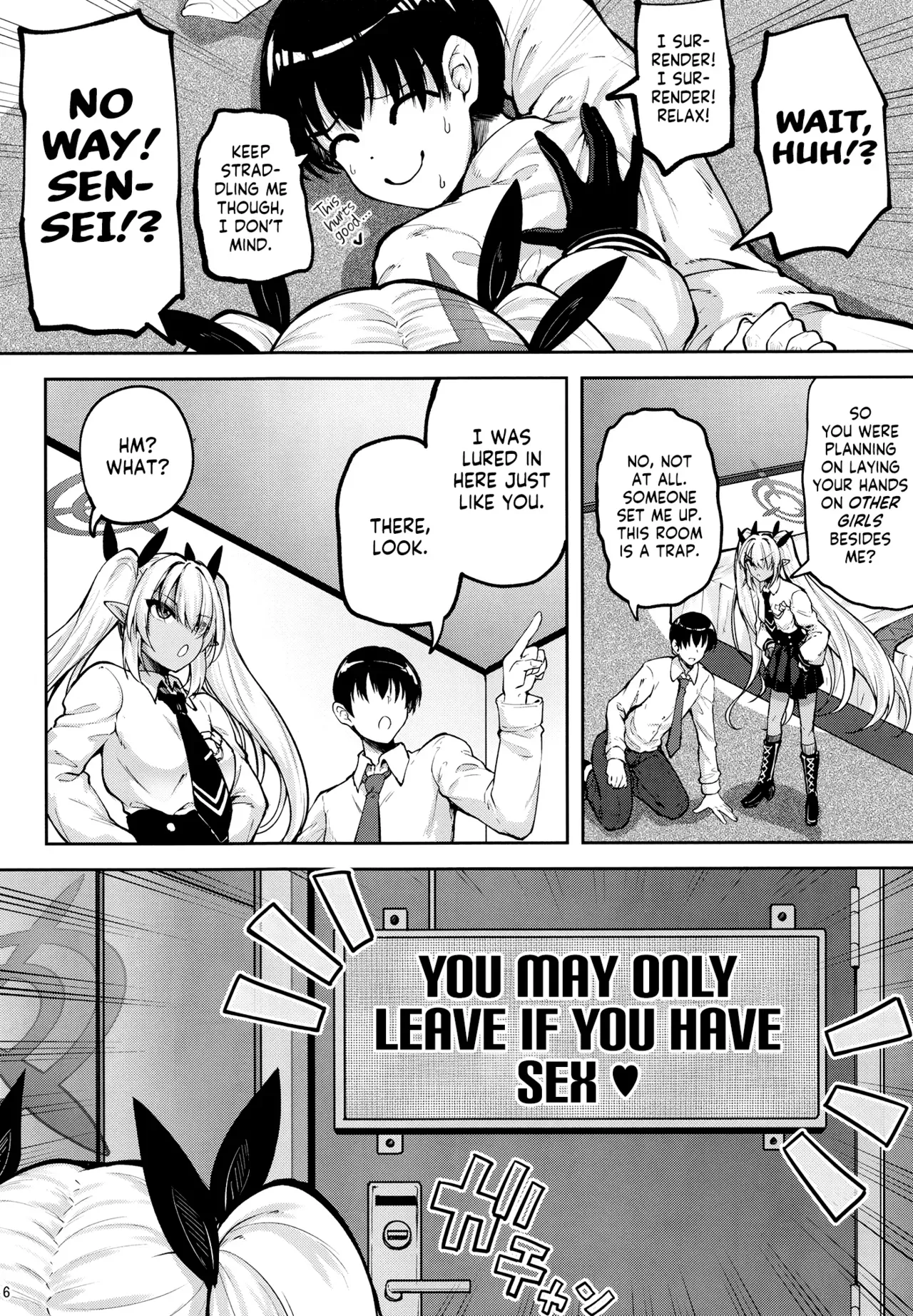 [Mugen@WORKS (Akiduki Akina)] Iori to ×× Shinai to Derenai Heya | The Room You Can Only Leave If You Fuck Iori! (Blue Archive) [English] [Shiromaru] [Digital] - Page 4