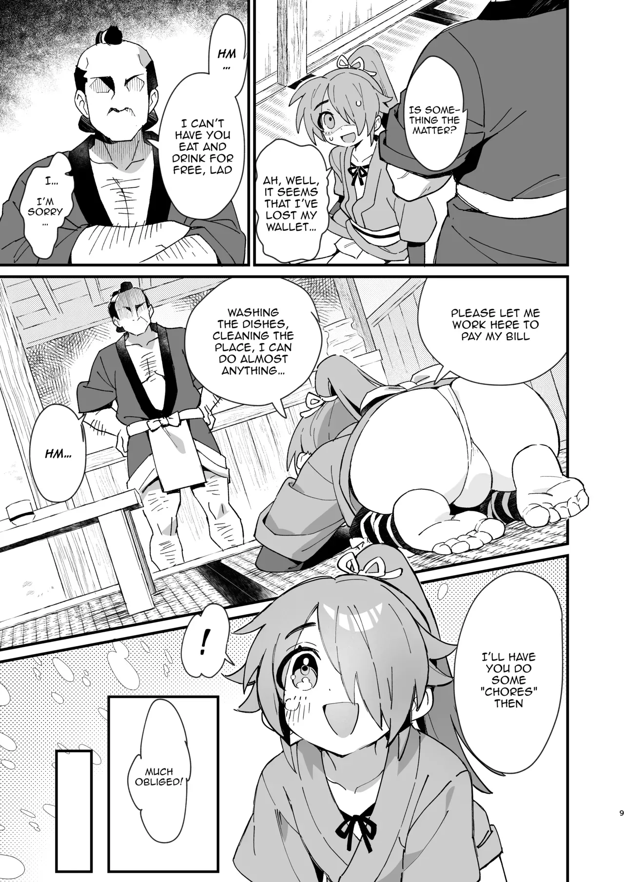 [Pometeor (Enotou)] Inuzakaya -Tsubakimaru Ryokouki- | Dog Izakaya - Tsubakimaru's Travel Records - [English] {Doujins.com}  [Digital] - Page 8