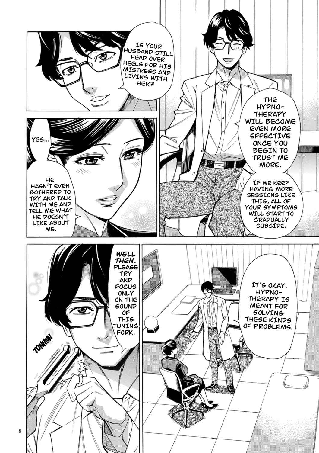 [Makimura Akari] Hitozuma Hypnotherapy Ch. 1-3 [English] [CarlJPTL] [Digital] - Page 8