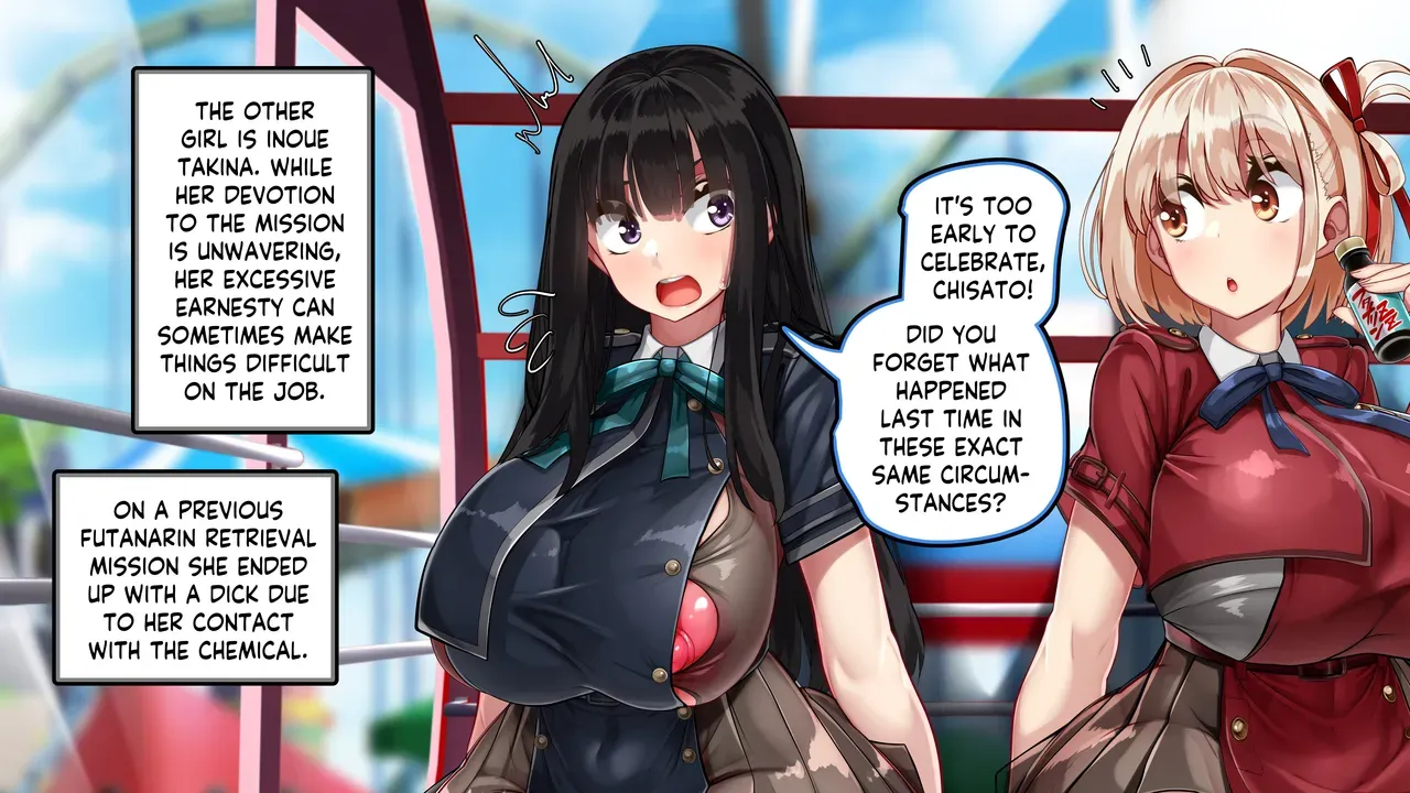 [Kawahagitei] Lycoris Ecchi de Chianiji!? Chisa x Taki ~Kanransha Date, Misshitsu Haramase Jiken~ | Lycoris, Mating to Protect Public Peace! ~Ferris Wheel Date, Cabin Impregnation Incident~ (Lycoris Recoil) [English] - Page 7