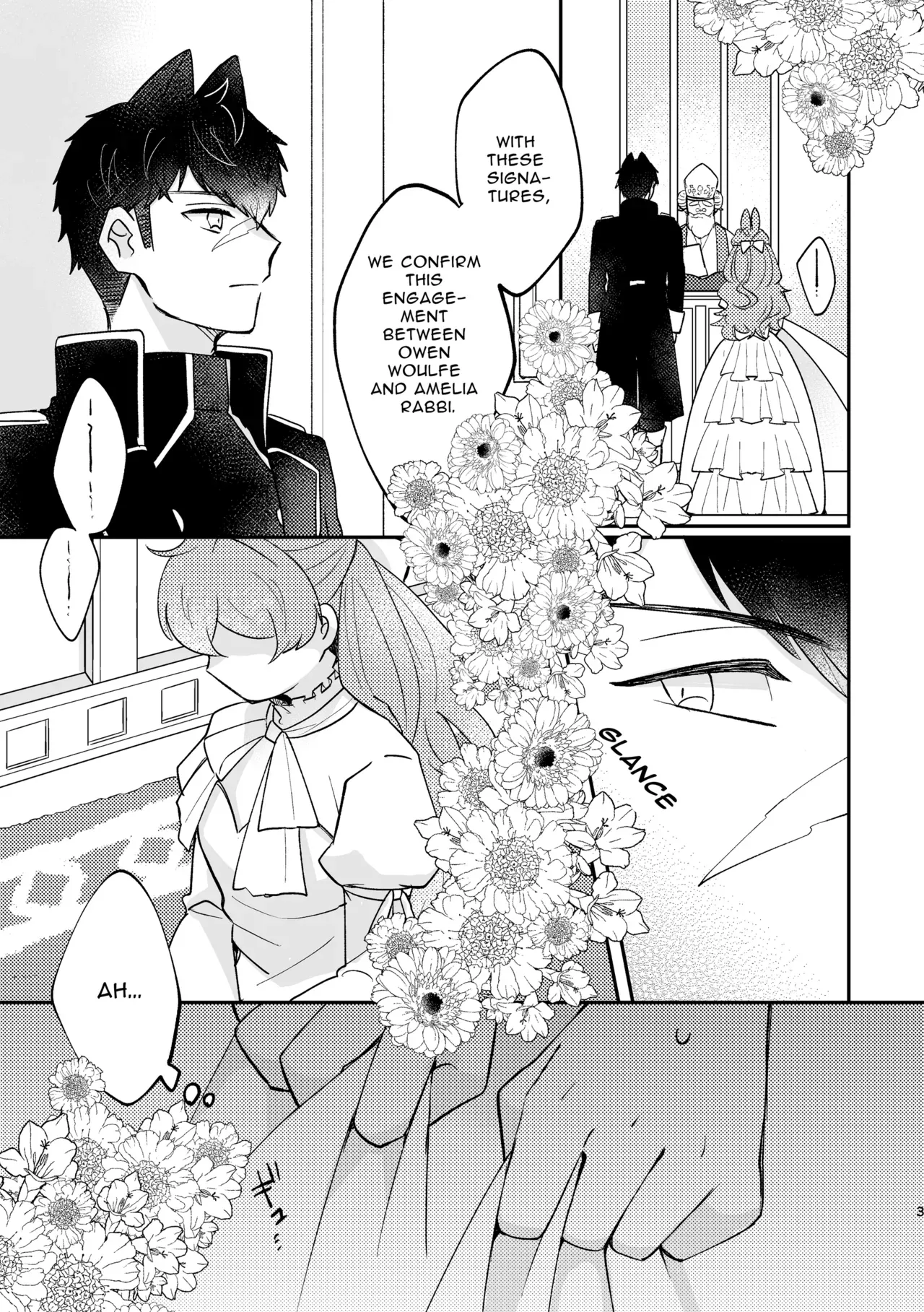 [Uwoichiba (Sabakan)] Usagi Reijou to Ookami Reisoku (Zenpen) | Omega Rabbit and Alpha Wolf (First Part) [English] [Bean Works] [Digital] - Page 2