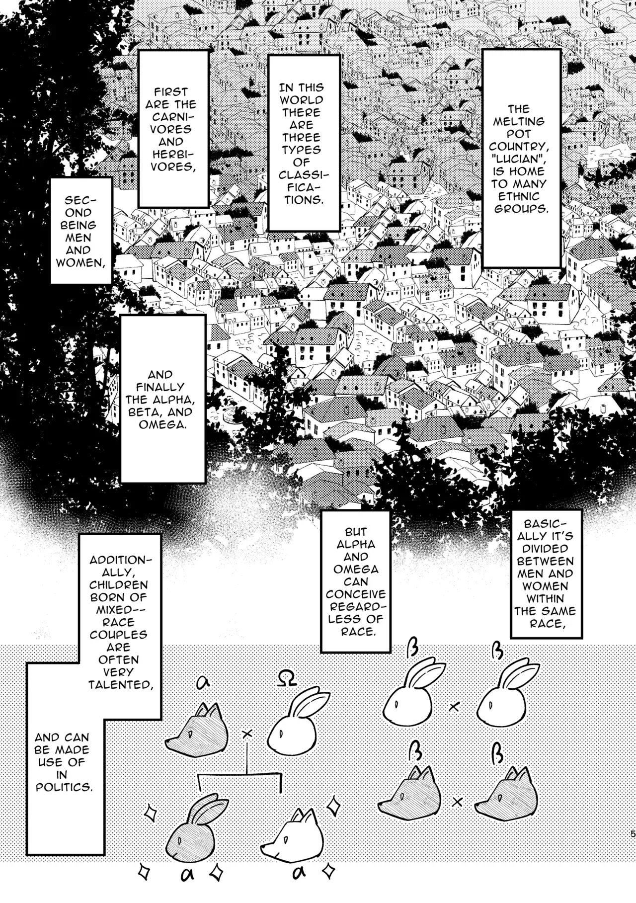 [Uwoichiba (Sabakan)] Usagi Reijou to Ookami Reisoku (Zenpen) | Omega Rabbit and Alpha Wolf (First Part) [English] [Bean Works] [Digital] - Page 4