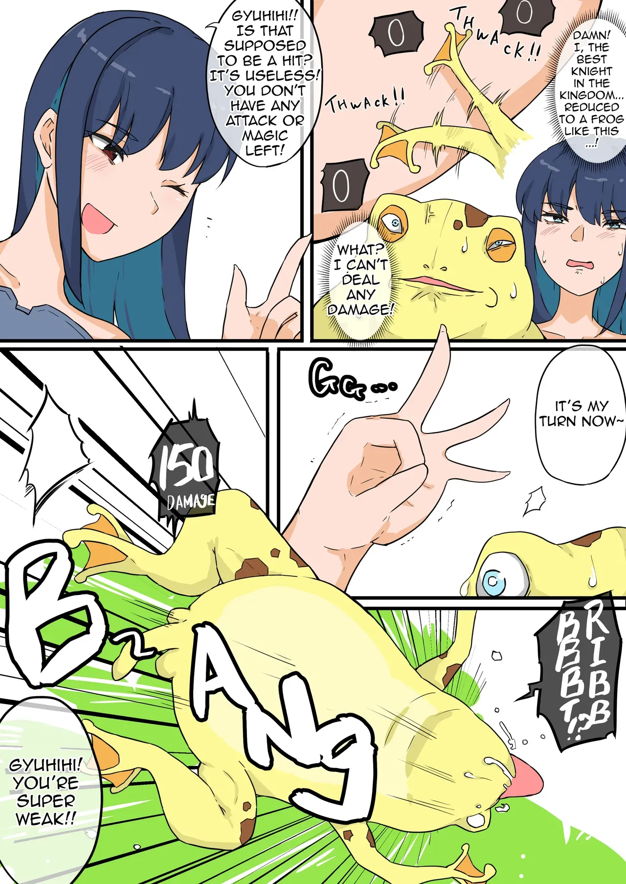[Chihiro] Onna Kishi to Kaeru-gata Majuu no Irekawari RE | Female Knight and Frog Monster Swap RE [English] - Page 4