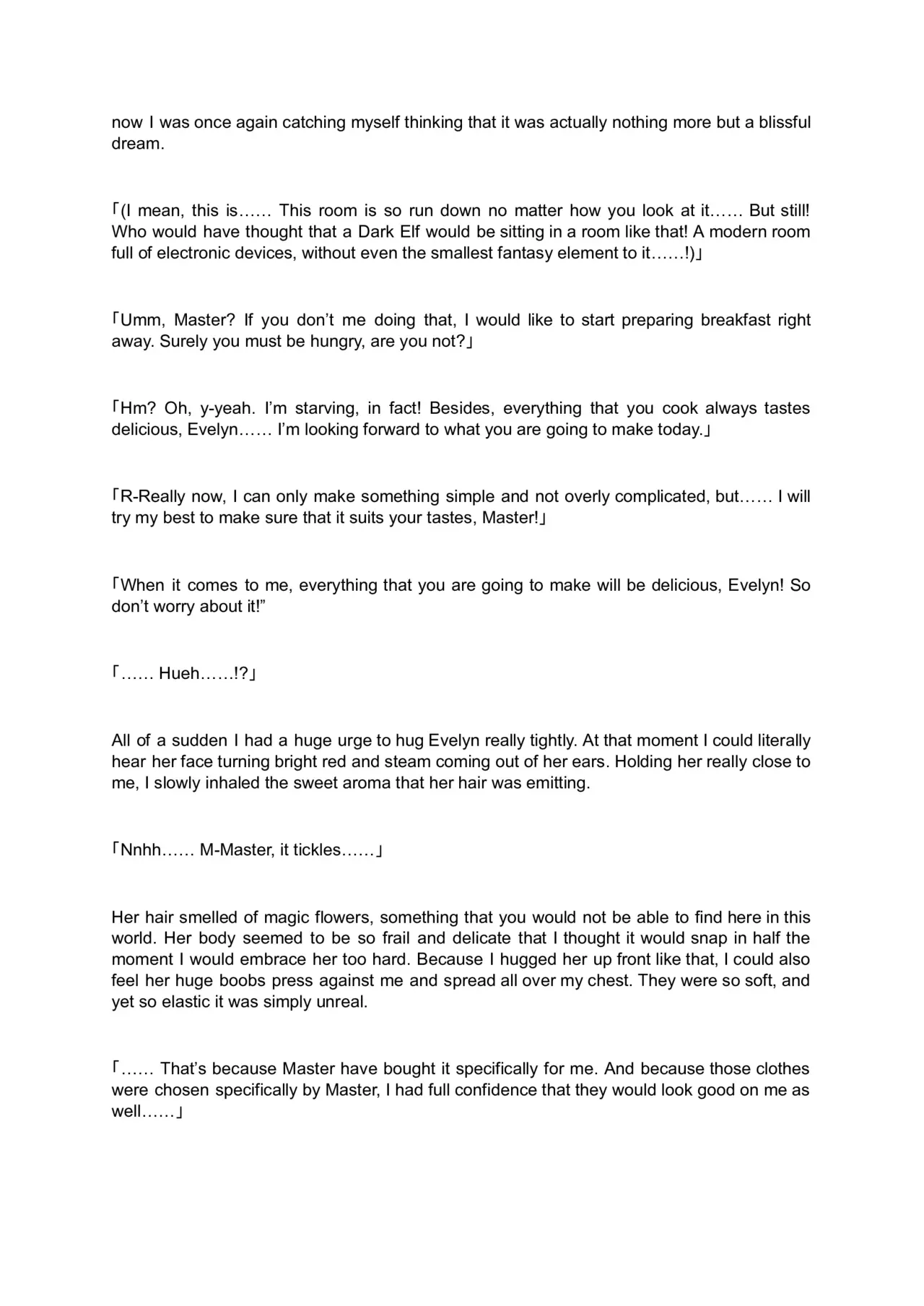 [Wachi Madoka, Aoi Nagisa, Rene] Welcome to the Forest of Lewd Elves ~Modern Life While Being Served by An Obedient, Busty Dark-Skinned Elf~ Prologue - Page 4