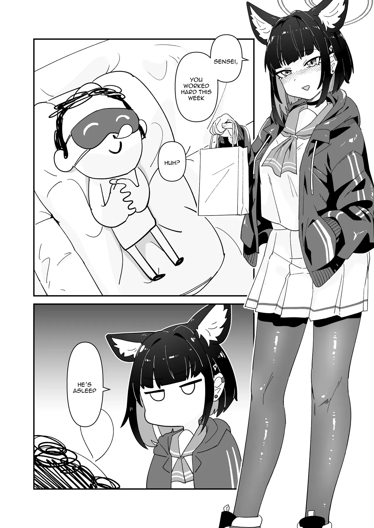 [Yakitobi (Kamoshika)] Kinyoubi no Neko | Friday Cat (Blue Archive) [English] {Doujins.com} [Digital] - Page 2
