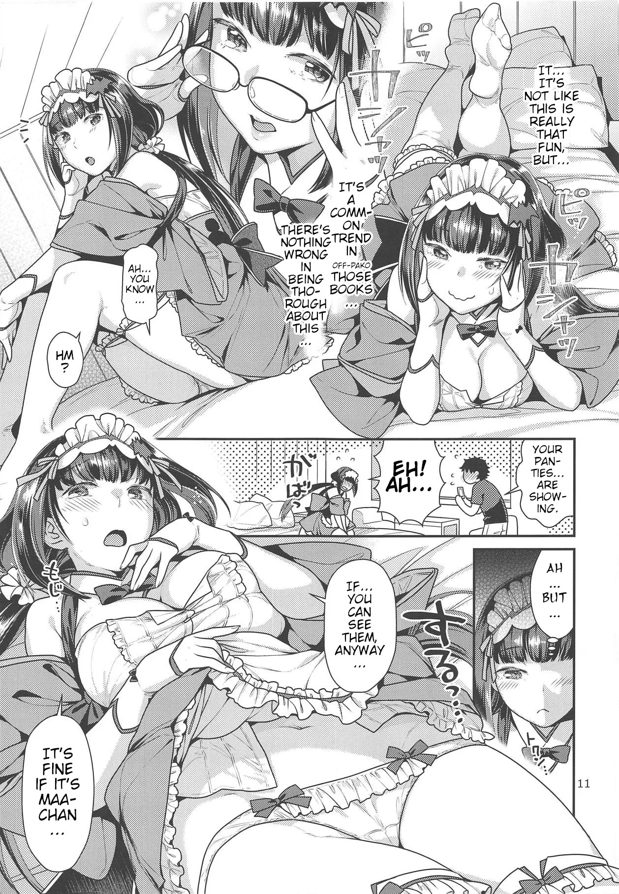 (COMIC1☆15) [Nekomataya (Nekomata Naomi)] Maid Cos Osakabehime to Off-Pako Suru Hon | Having Off-Pako With Maid Cos Osakabehime Book (Fate/Grand Order) [English] - Page 10