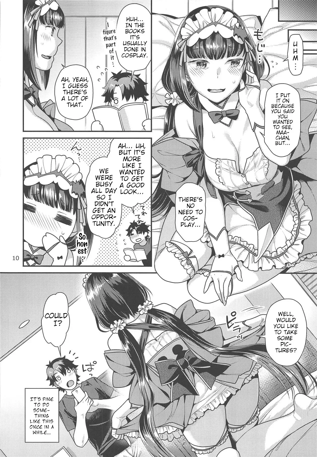 (COMIC1☆15) [Nekomataya (Nekomata Naomi)] Maid Cos Osakabehime to Off-Pako Suru Hon | Having Off-Pako With Maid Cos Osakabehime Book (Fate/Grand Order) [English] - Page 9