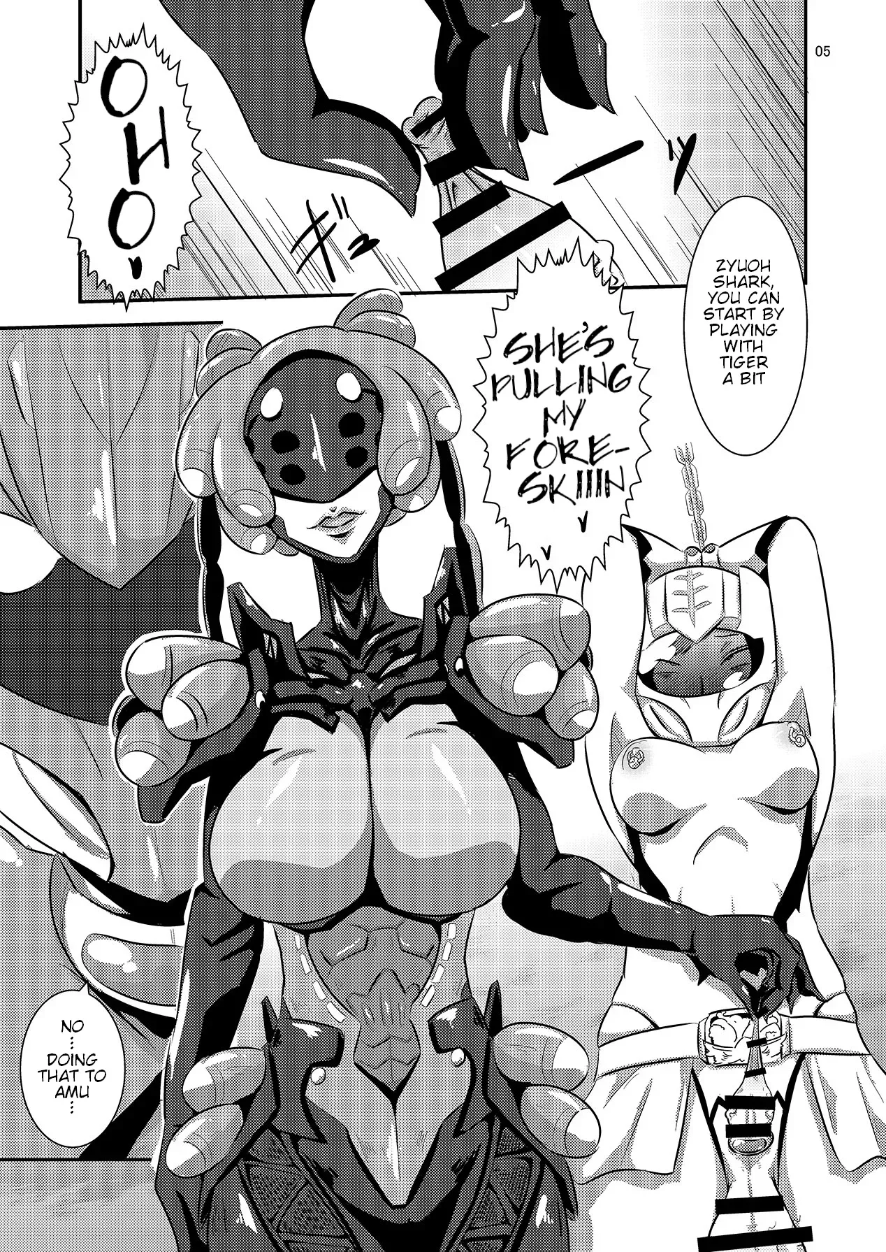 [Mugen Mountain (Buster)] Doubutsu Sentai Heroine Futanari Kaizou Kairaku Ochi Game 2 (Doubotsu Sentai Zyuohger) [English] [Digital] - Page 6