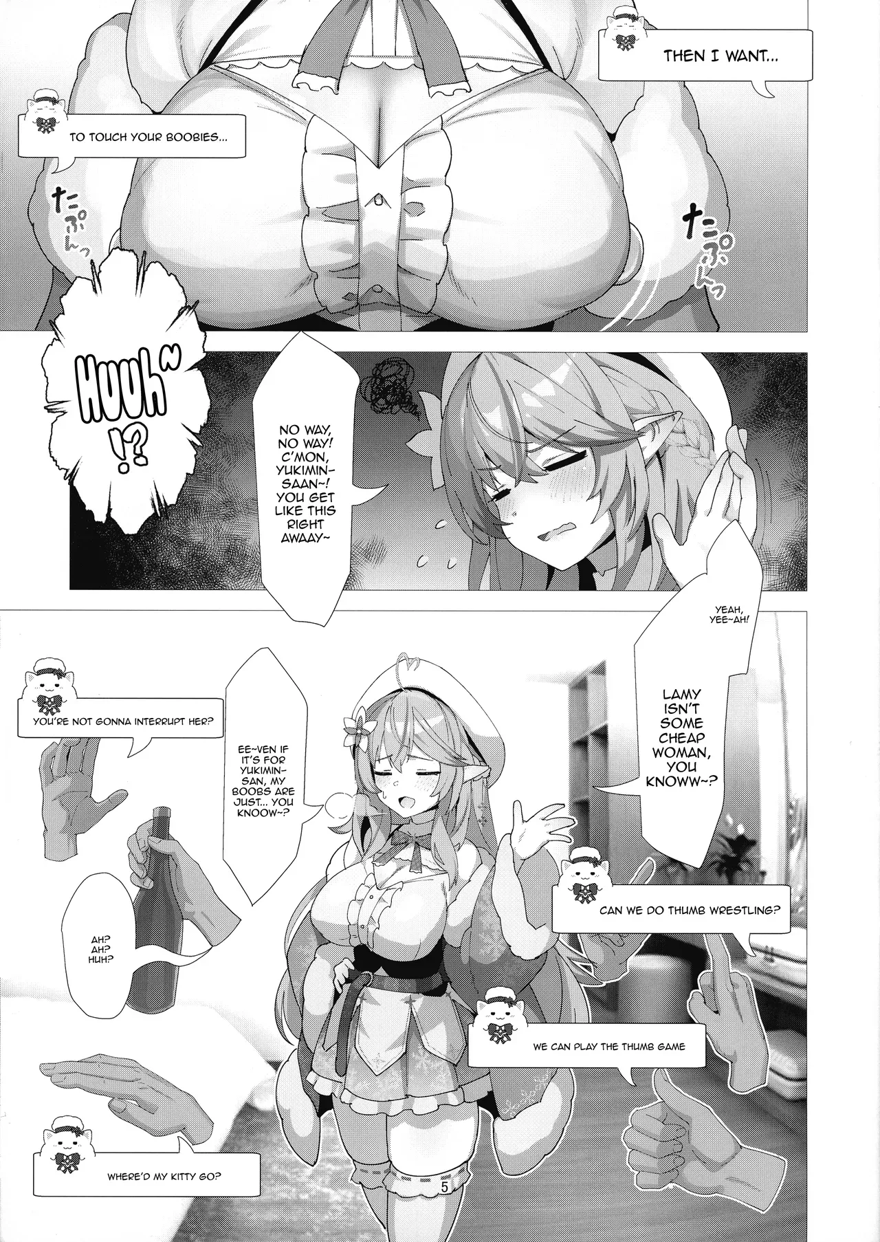 (C104) [Studio Hitoribocchi (Ayagi Daifuku)] LAMY MILK (Yukihana Lamy) [English] {Doujins.com} - Page 5