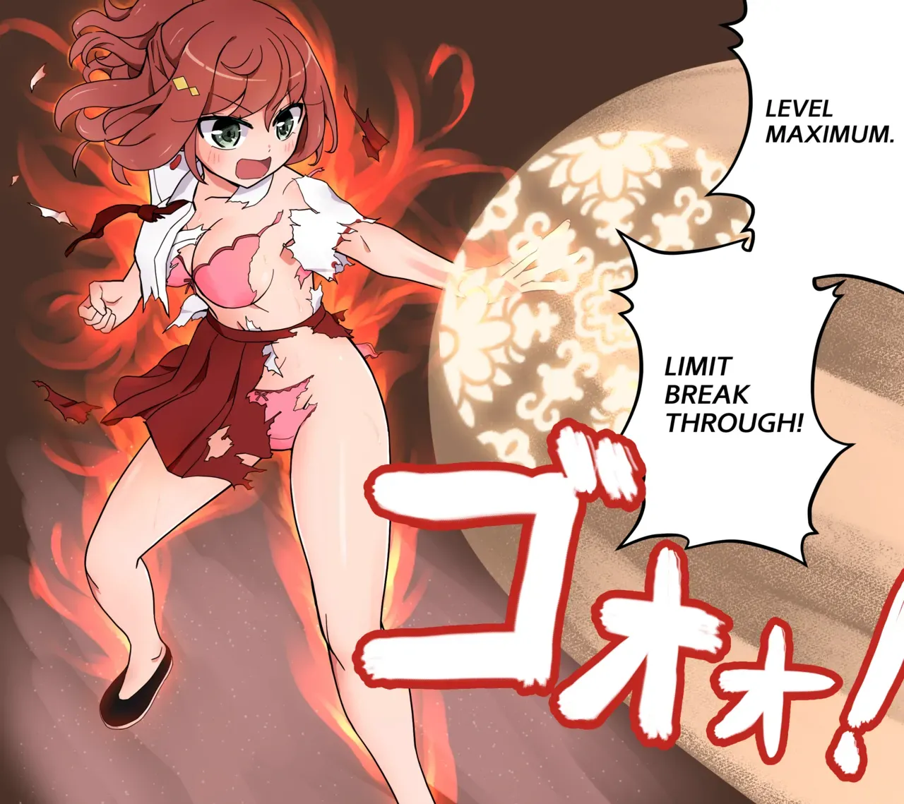 [Matsuno Susumu] Genkai Toppa de Fuku ga Keshitonda Rinne Nee-chan | Rinne's clothes were obliterated [English, Japanese] - Page 1