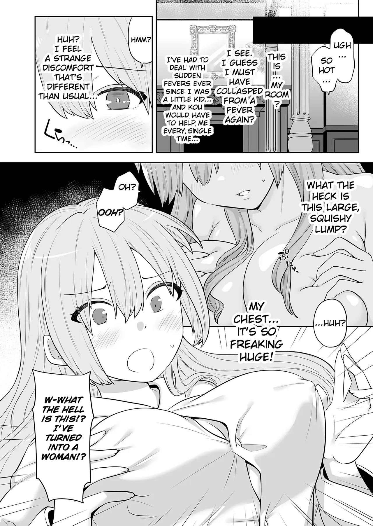 [Nanaten Manten (knsk)] TS Ojou-sama wa Shitsuji ni Osowaretai [English] [TheFrogManScans] [Digital] - Page 3