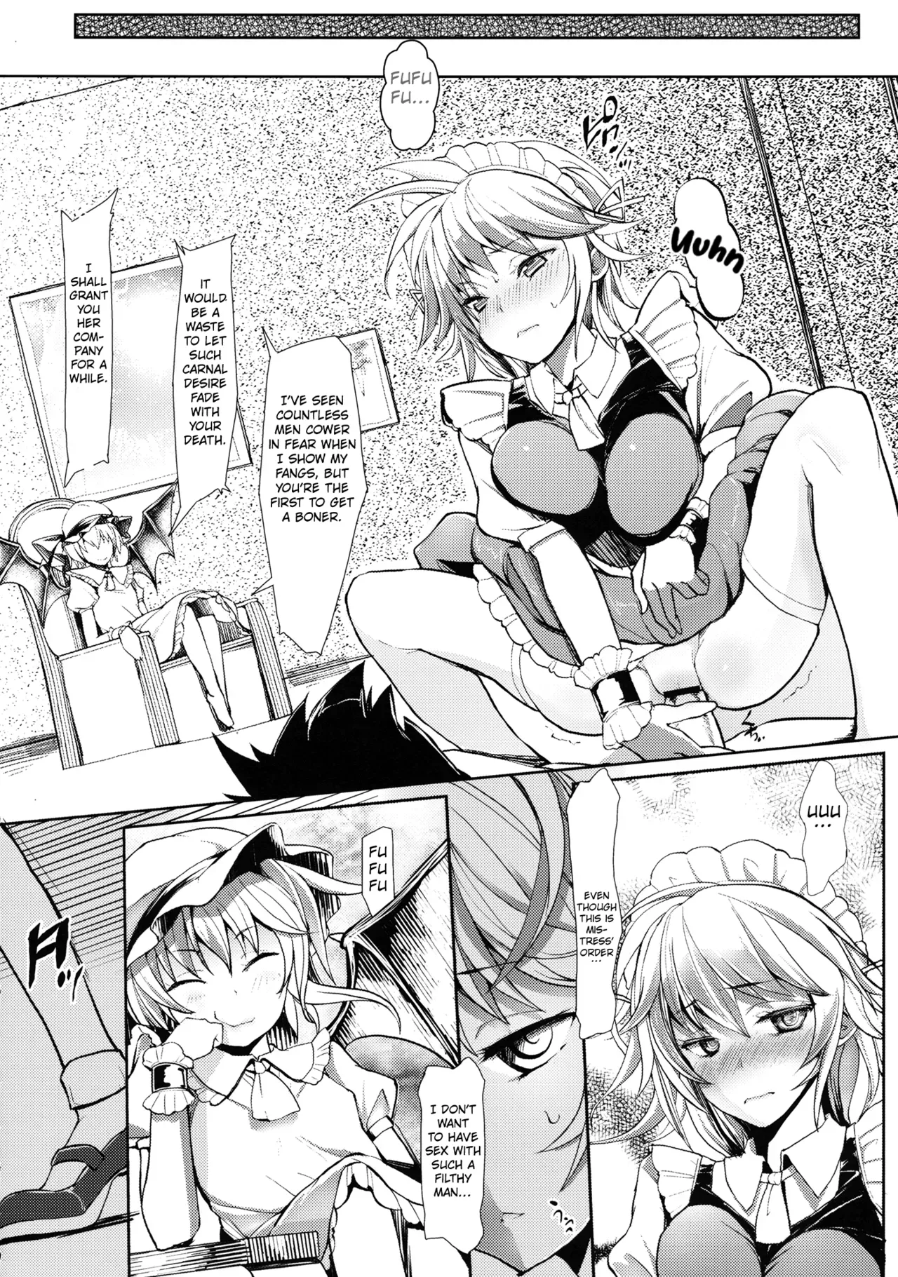 (Reitaisai 10) [Senkou Campanella (Haruhina Murasaki)] Gensoukyou Kouryaku Sakusen - Sakuya, Remilia, Flandre Hen (Touhou Project) [English] [Kuraudo] - Page 7