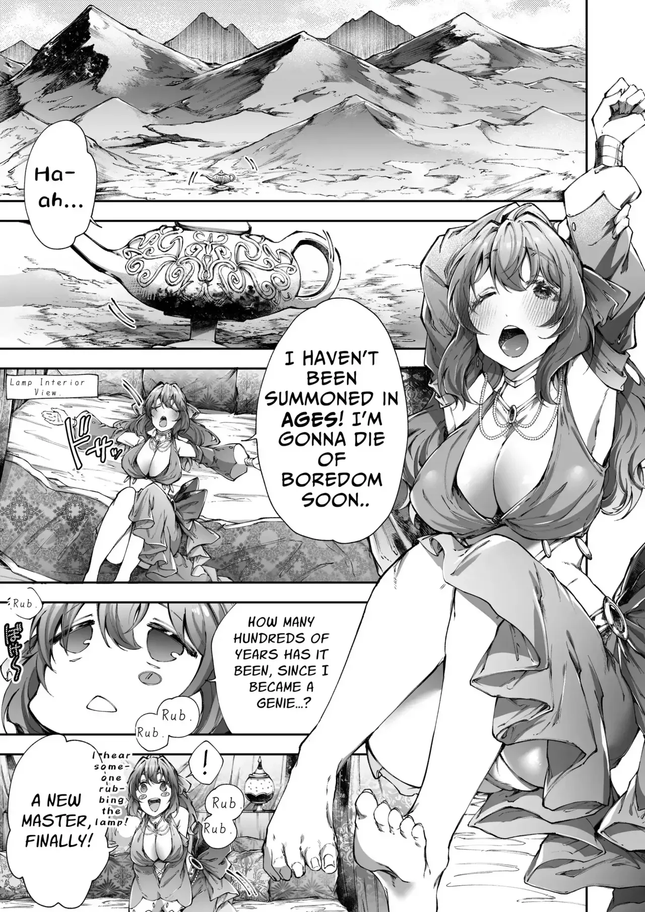 [DARKMOON (Ishimochi, Sumeragi Yui)] Mahou no Lamp ~Nannari to Gomeirei o Douzo~ | The Magic Lamp ~your wish is my command~ [English] [Signe] - Page 2