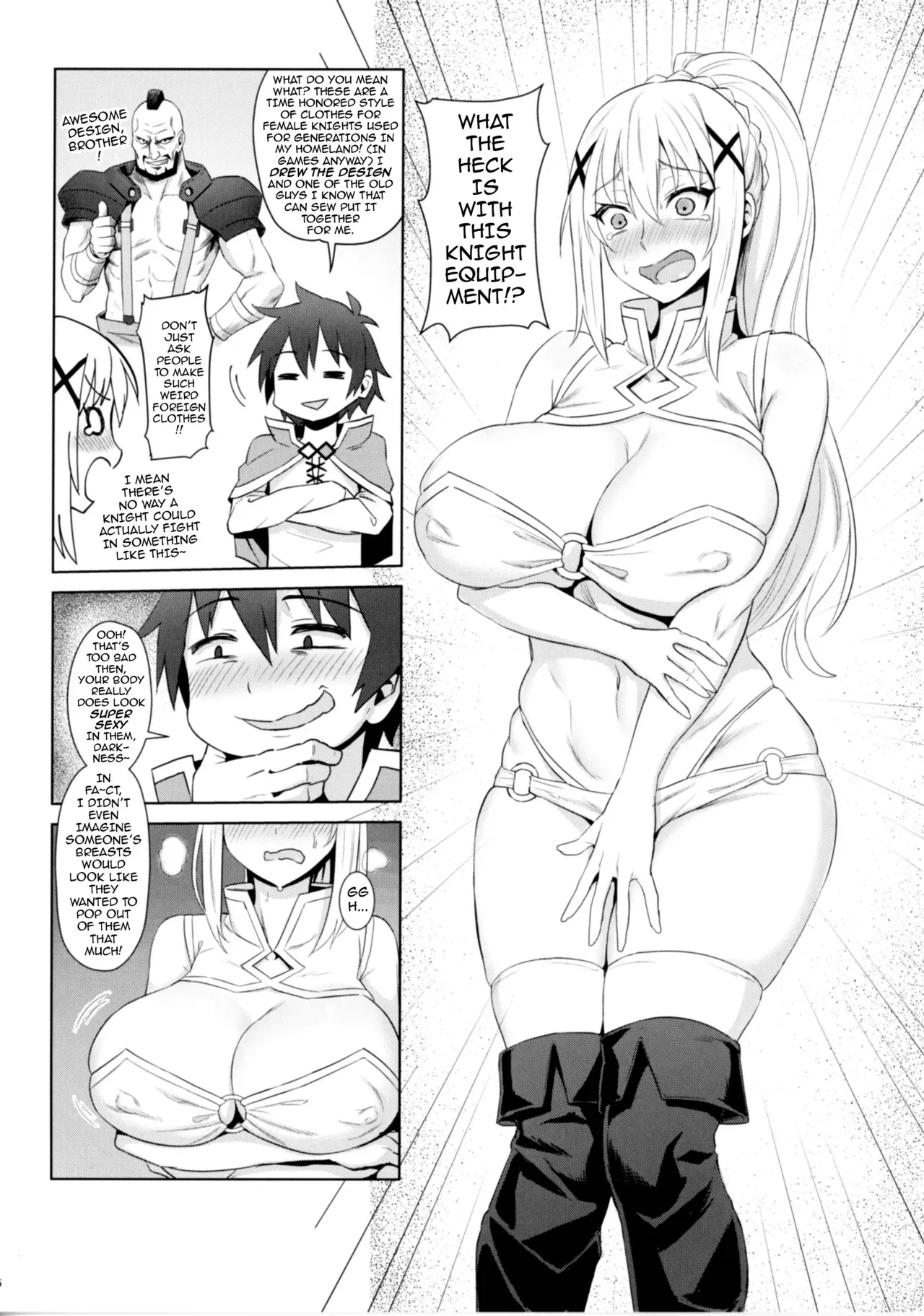 (C92) [COMEX (Zhen Lu)] Kono Daraku Shita Onna Kishi ni Syukufuku o! | God’s Blessings on This Corrupted Female Knight! (Kono Subarashii Sekai ni Syukufuku o!) [English] {darknight} [Decensored] - Page 7