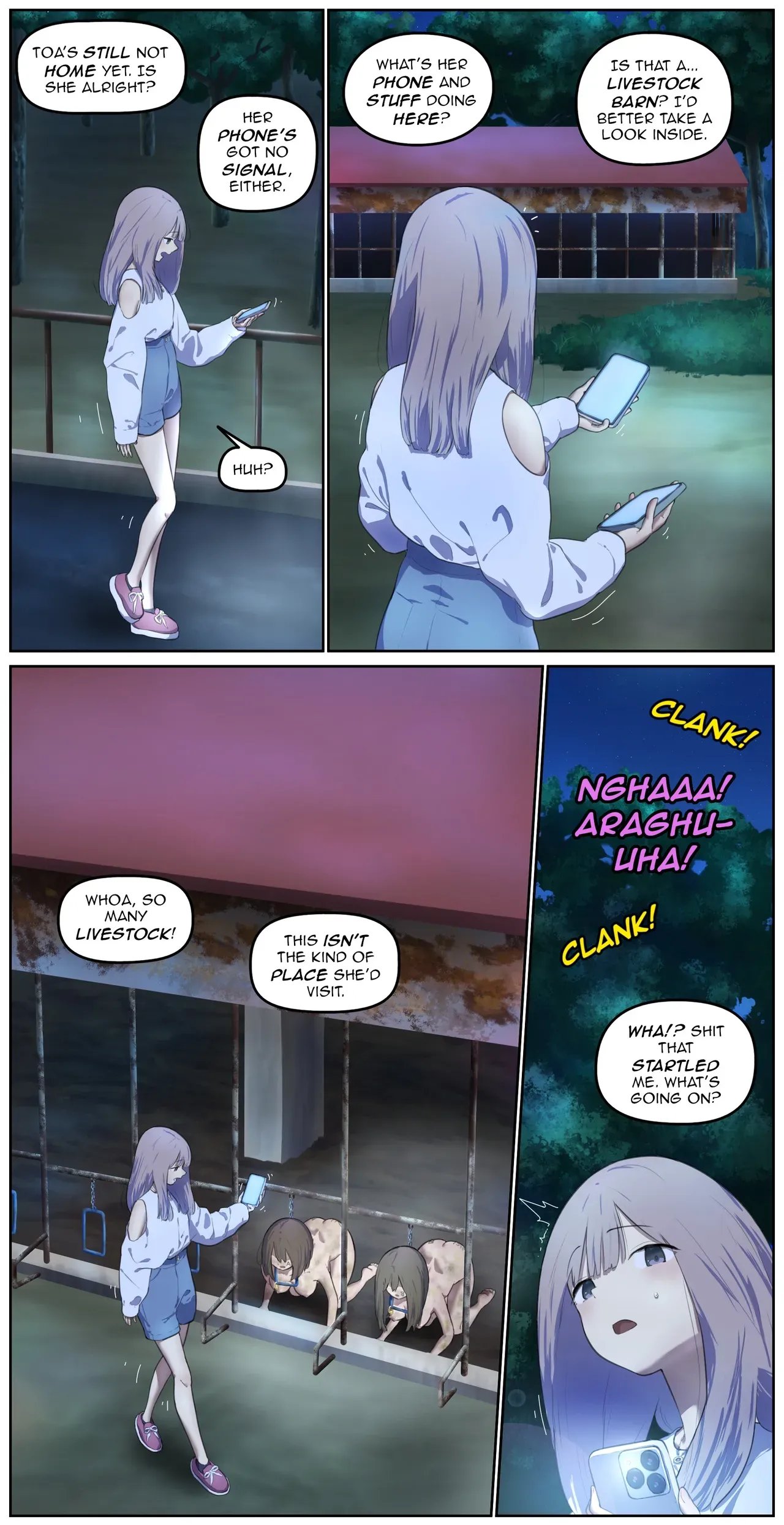 On the way home, at the barn at night part2 【Translated by kochakaden】 - Page 3