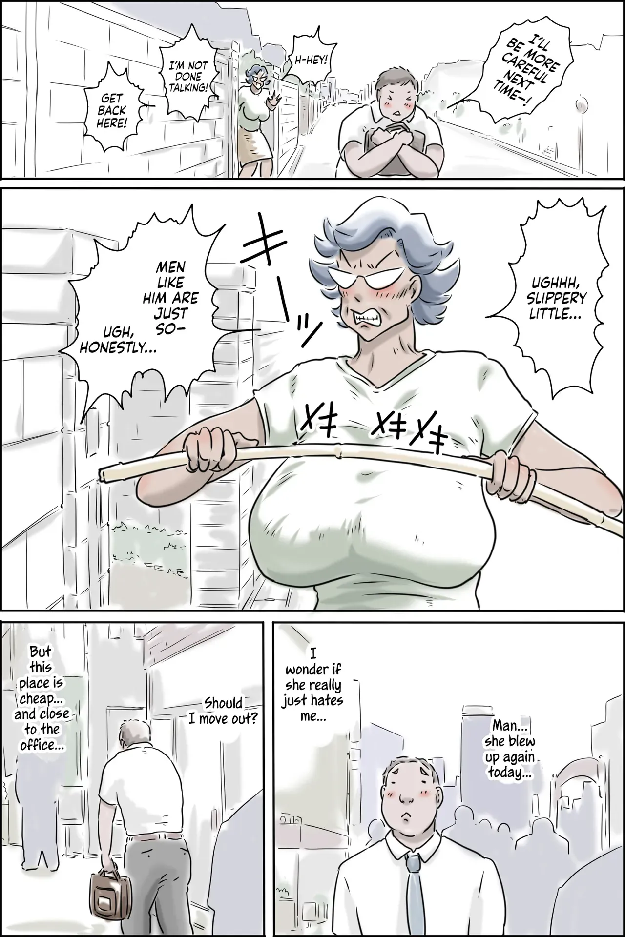 [Zenmai Kourogi] Ooya-san ga Yonderu -Mousou Dai Bakuhatsu Hen- | The Landlady Is Calling -Delusions Gone Wild- [English] [Sonarin迫] - Page 5