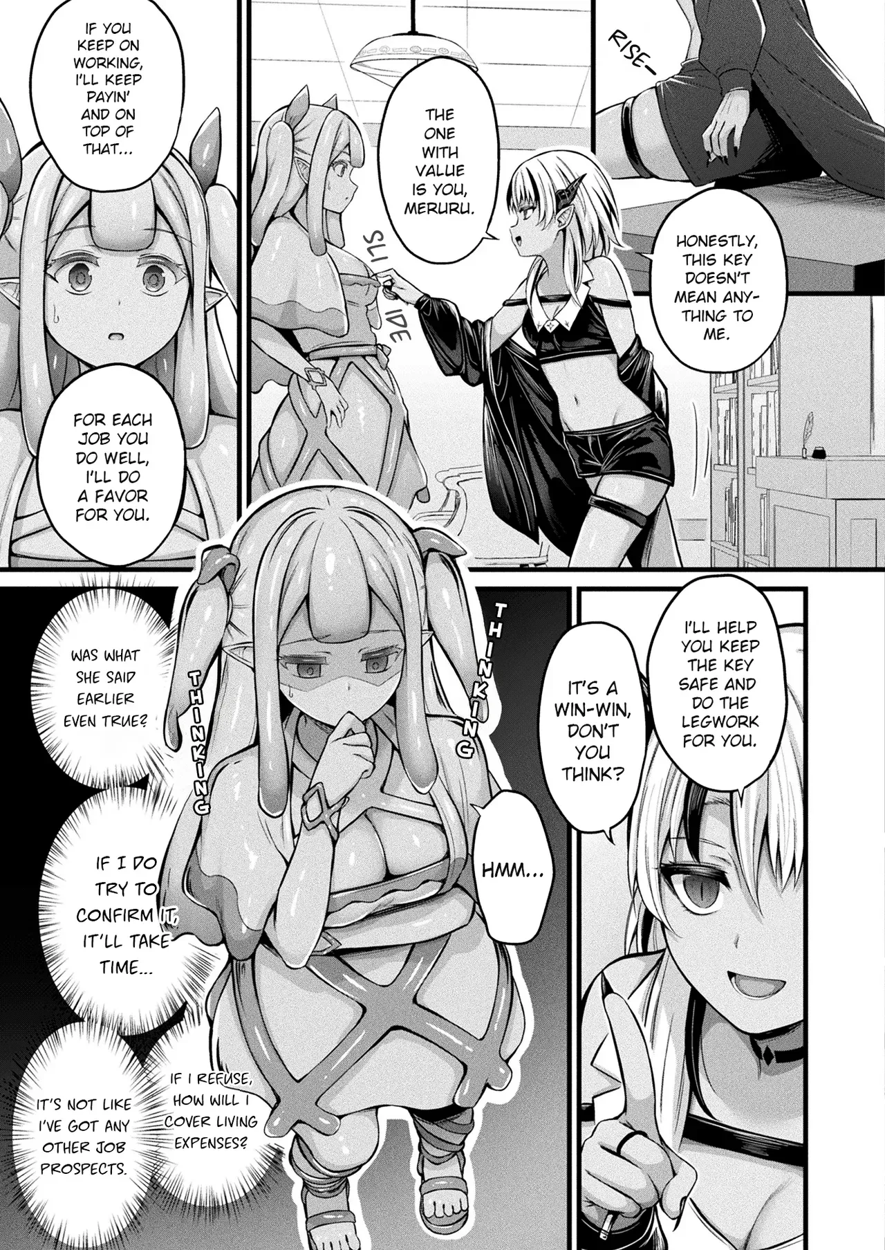[Naitou Kirara] Slime Musume Meruru no Ecchi na Oshigoto Ch. 2 | Slime Girl Meruru's Sexy Job - Episode 2 (COMIC Unreal 2025-06 Vol. 115) [English] [Digital] - Page 3