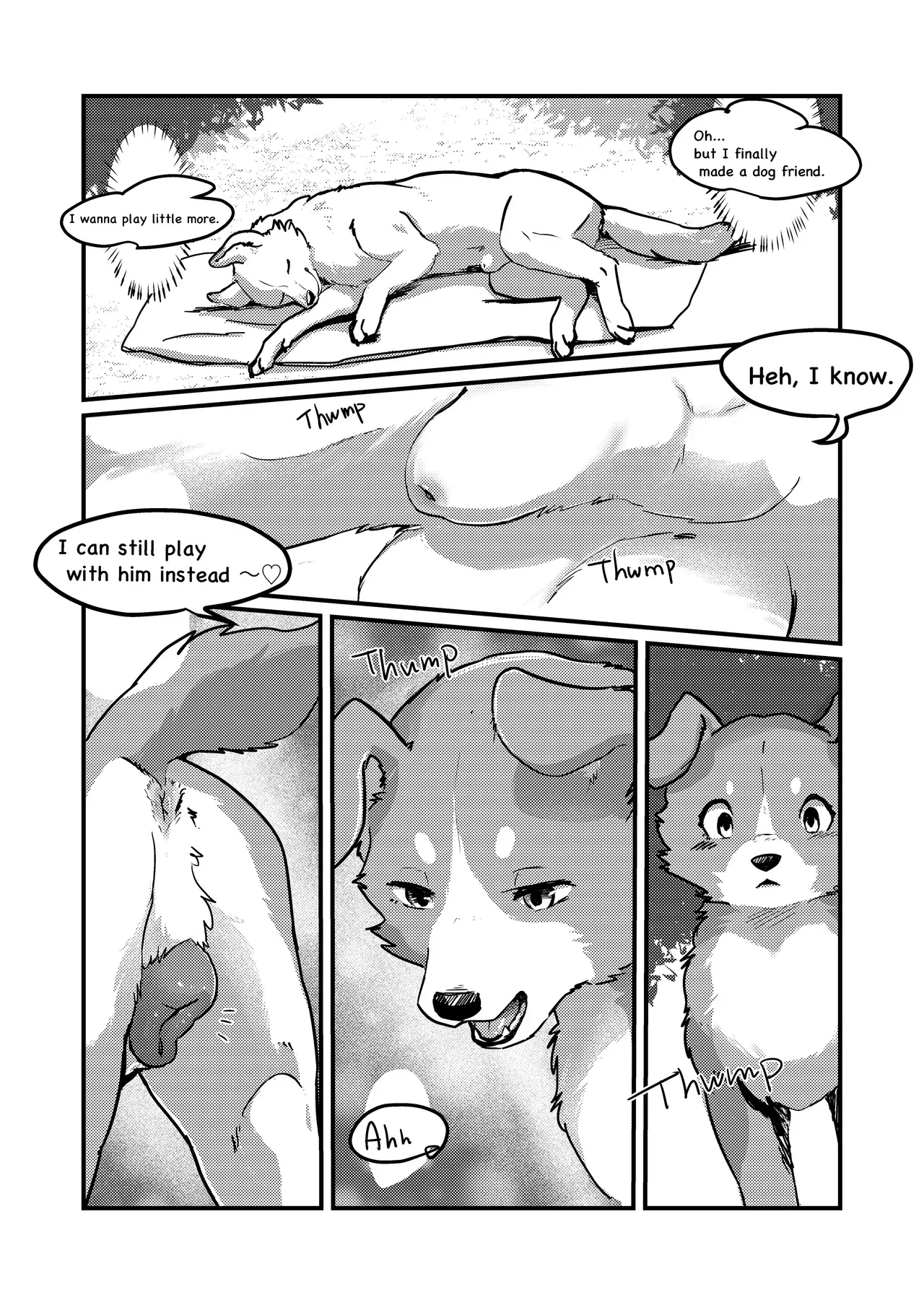 [Kon Juuichibai (Momou)] I've Turned Into a Dog, So I Play With Dogs, Right? [English] [Digital] - Page 9