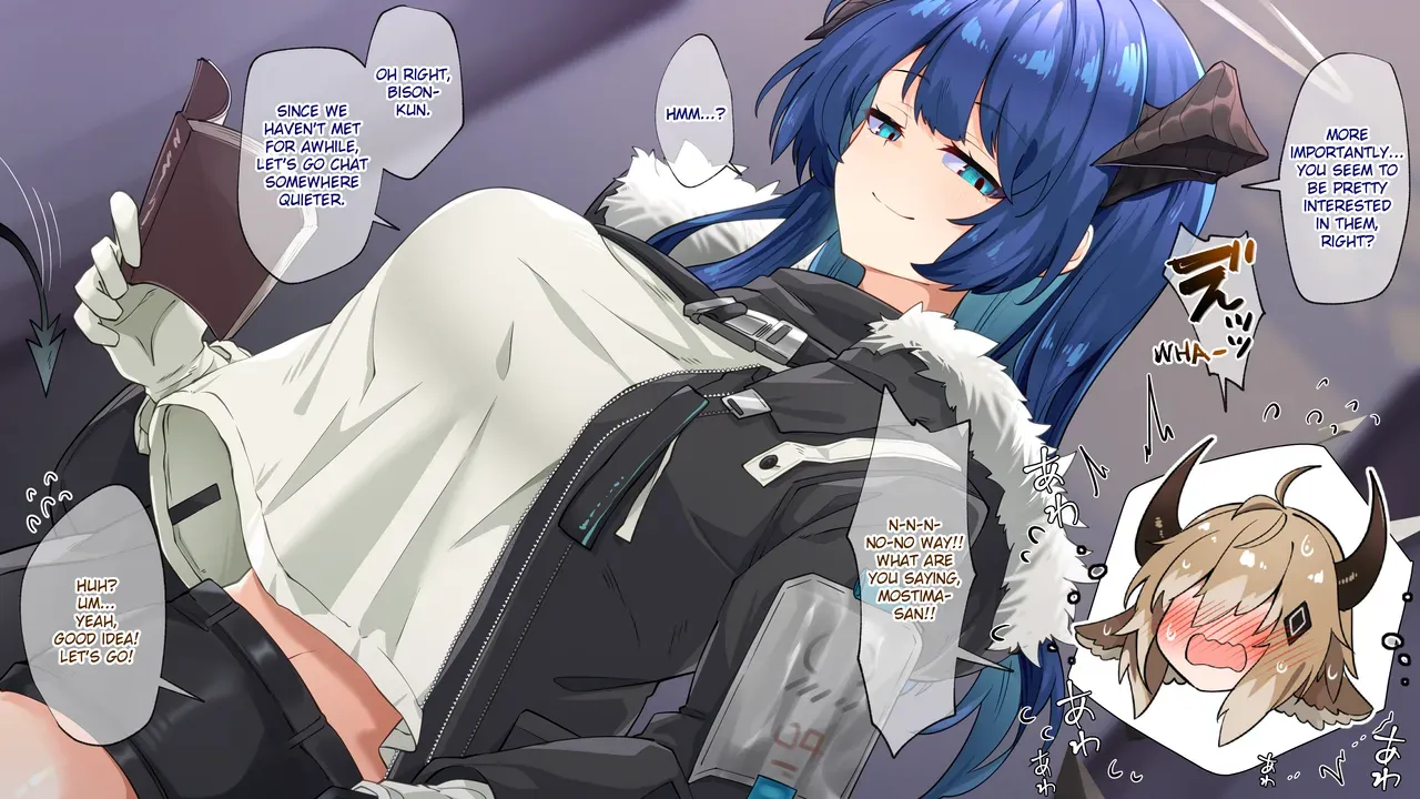 [Kurarome] Mostima x Bison Sakusei Paizuri | Mostima x Bison Semen Milking Paizuri (Arknights) [English] - Page 2