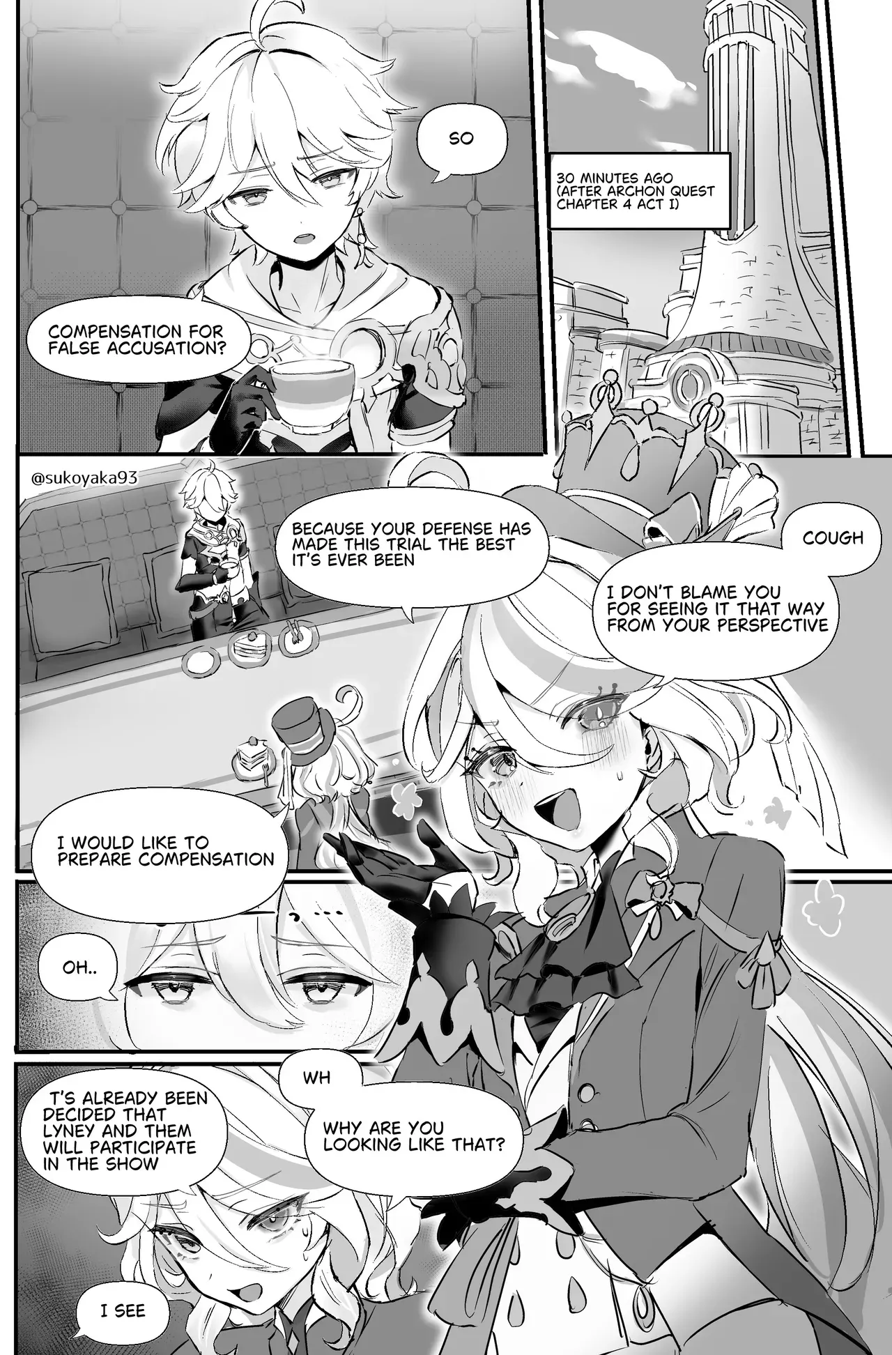 [GlowMercury (Sukoyakagumi)] Kimi no Guroshi de Kanpai | Cheers with her glass (Genshin Impact) [English] [Digital] - Page 4